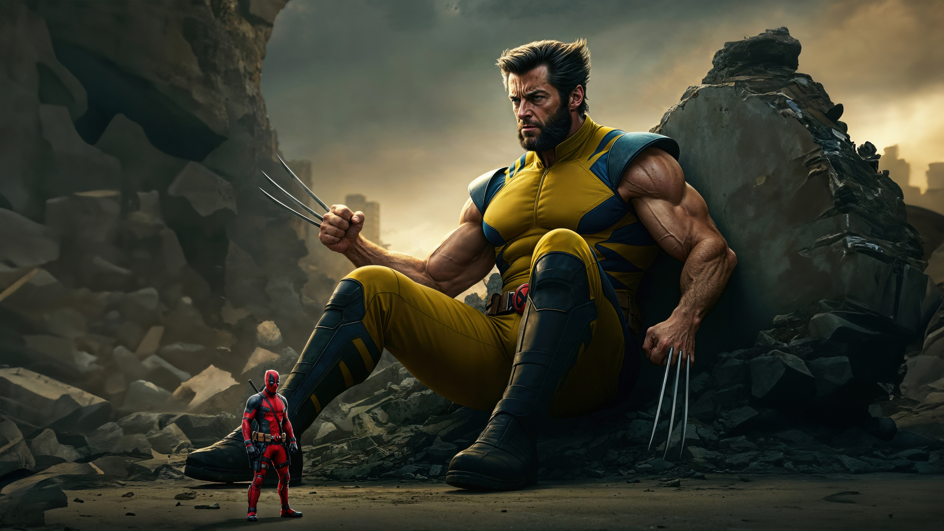 Deadpool Found A Giant Wolverine Wallpaper