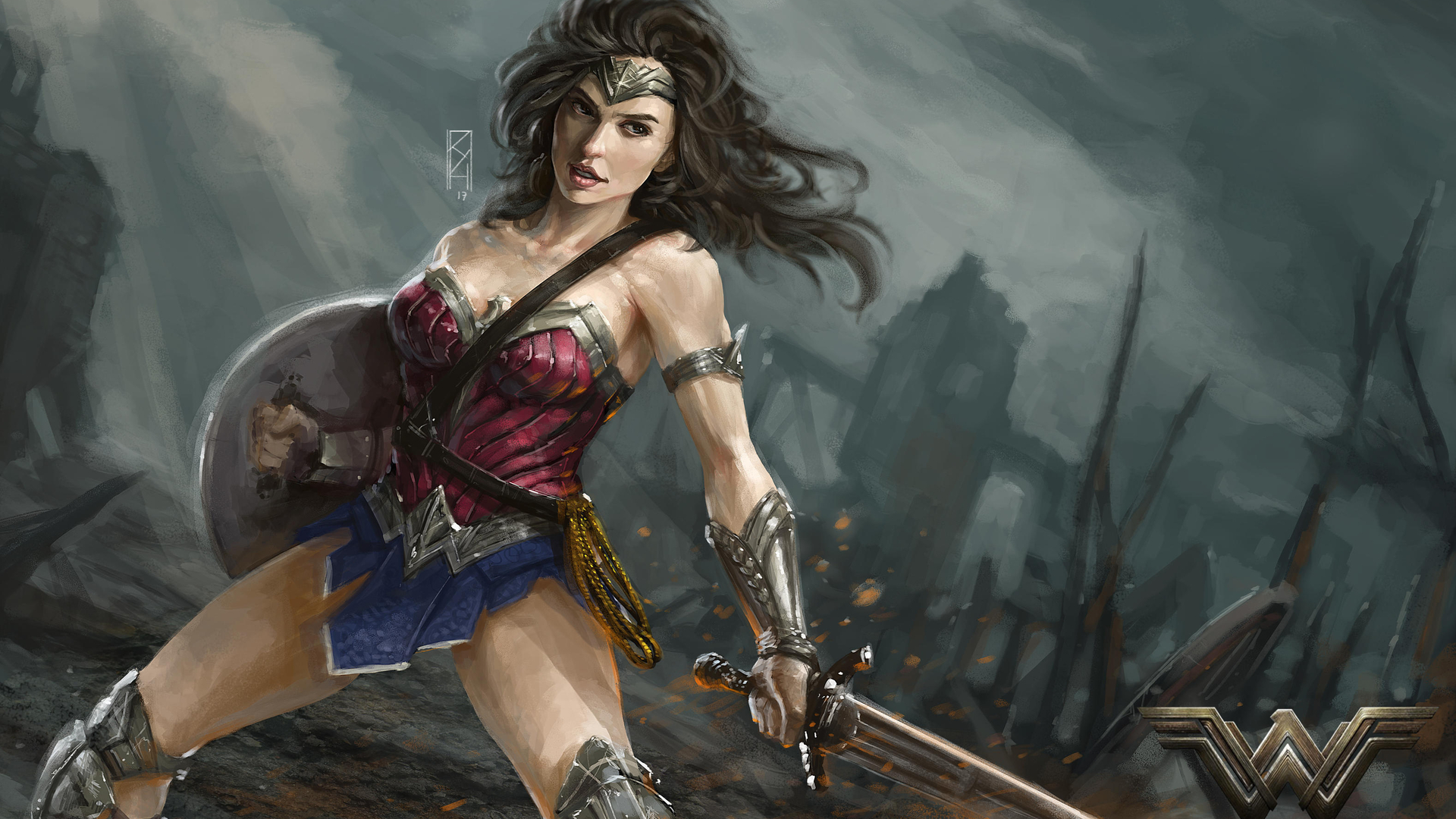 Diana Prince Wonder Woman Art Wallpaper