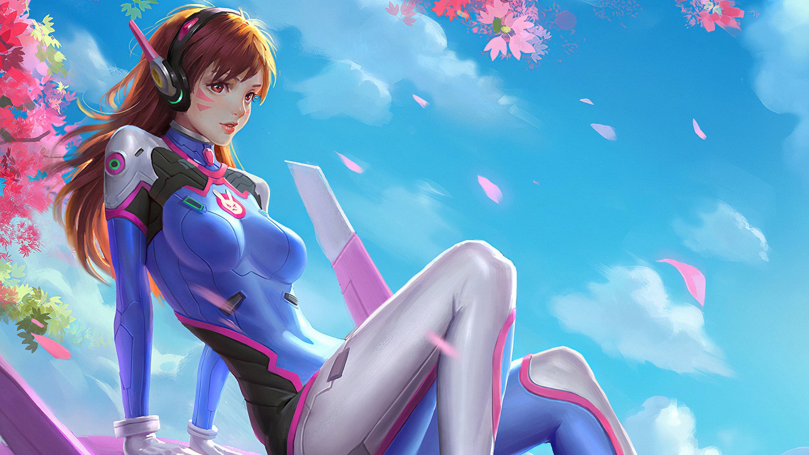 Dva Overwatch Video Gameart Wallpaper