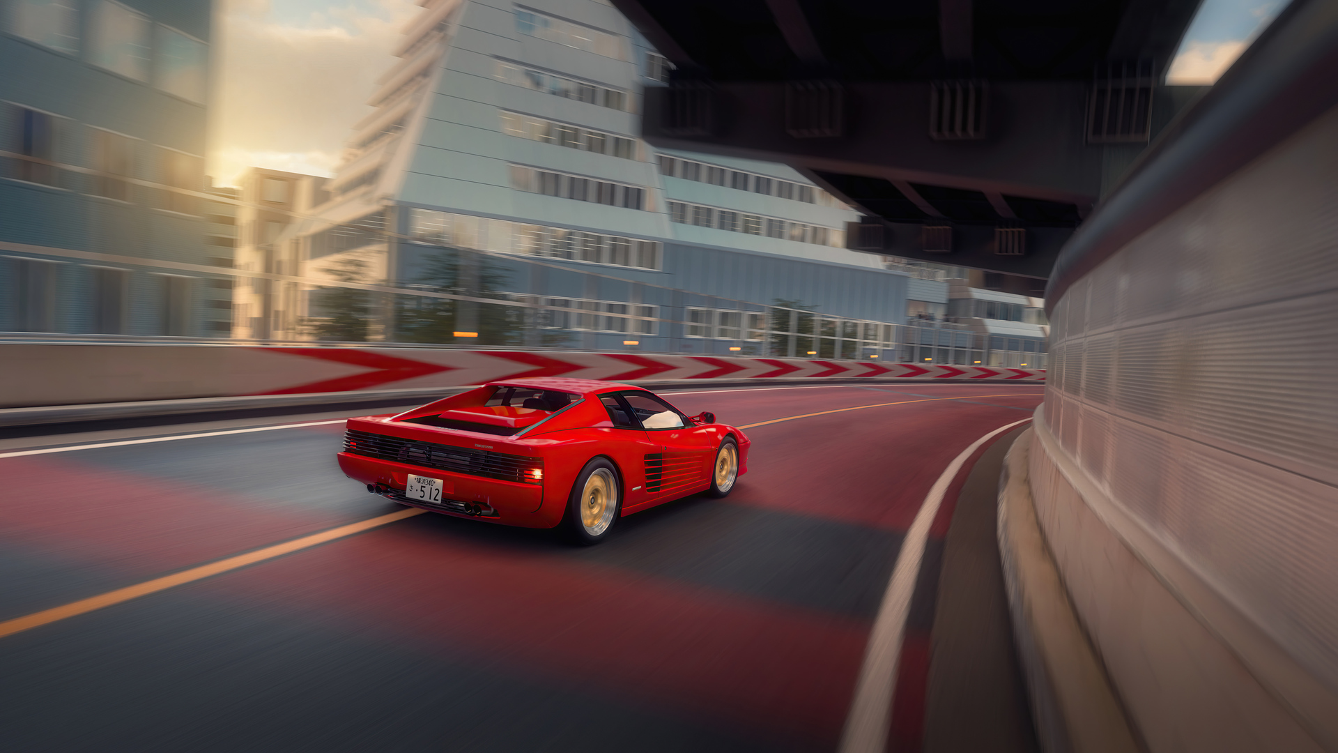 Ferrari Testarossa In Tokyo Gran Turismo 7 5k Wallpaper