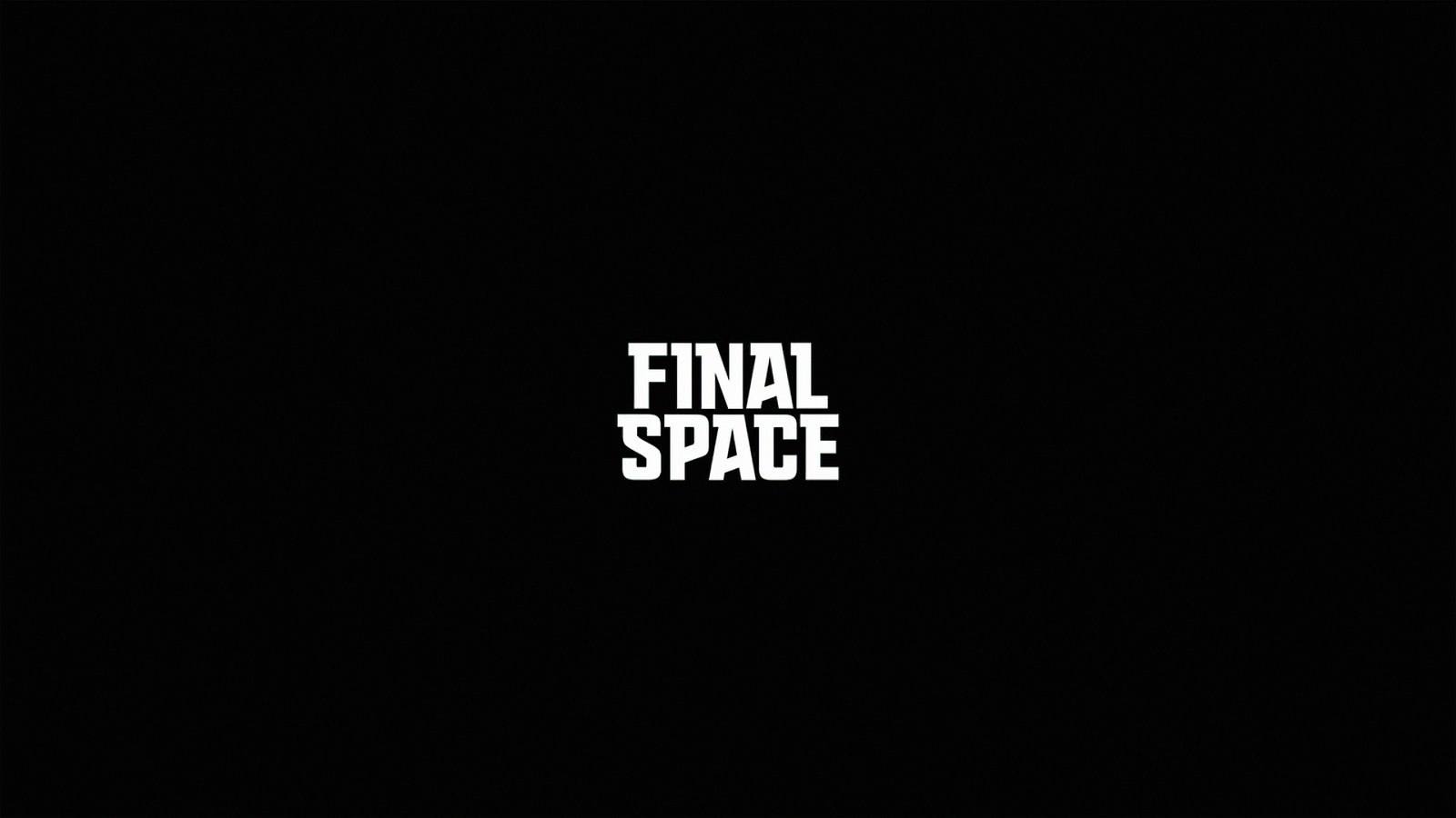 Final Space Logo Dark 5k Wallpaper