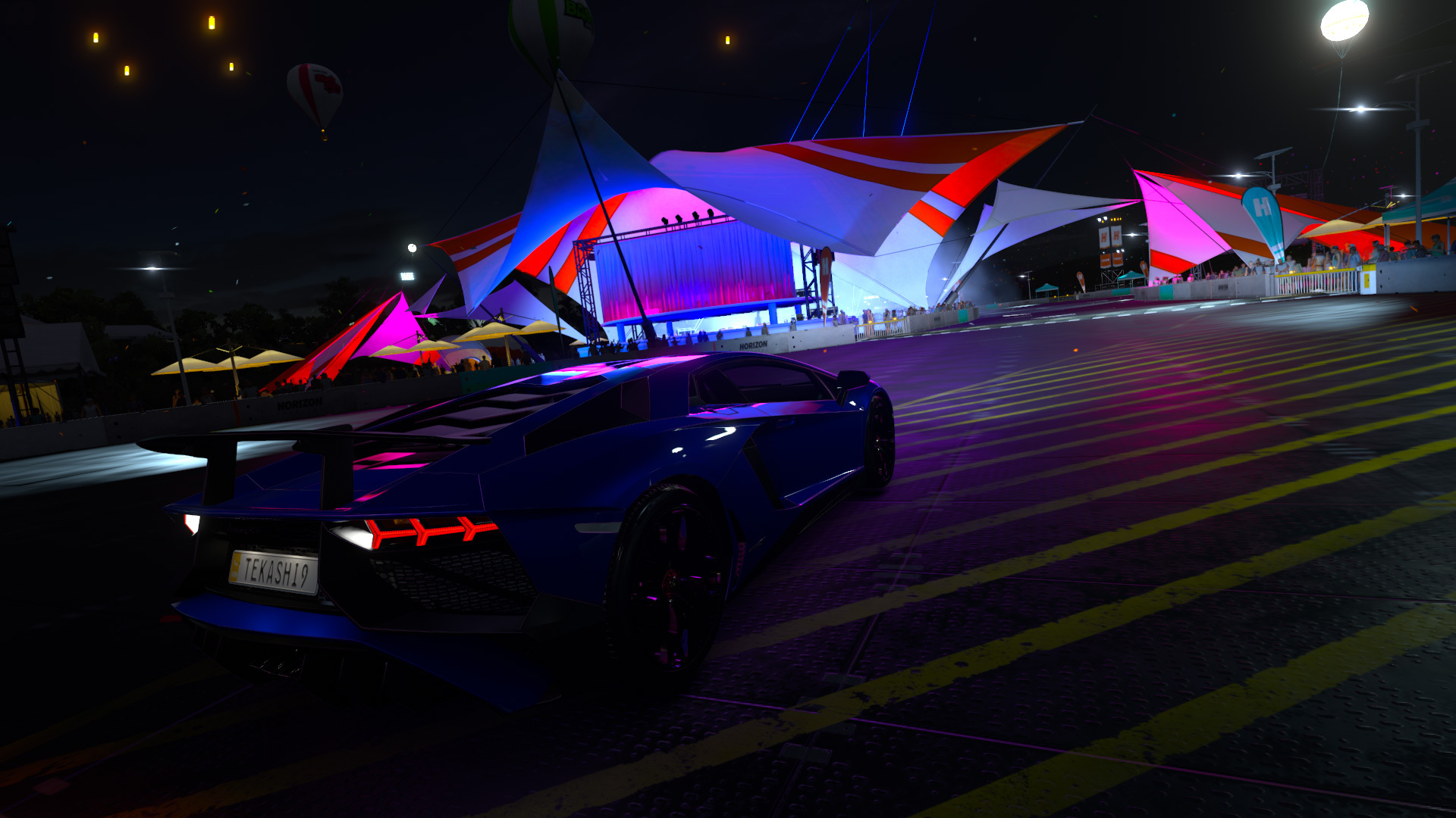 Forza Horizon 3 Lamborghini Aventador Rear Wallpaper