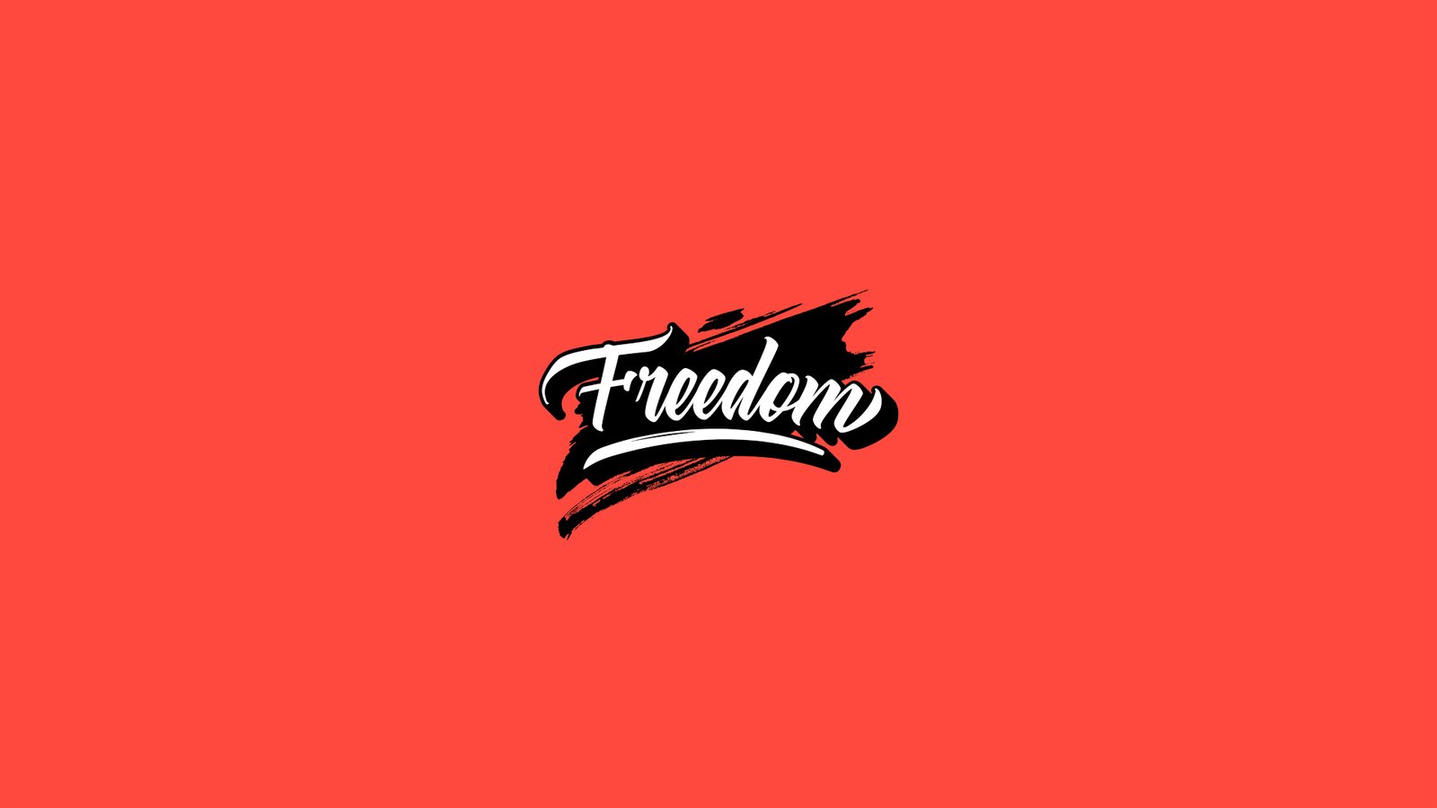 Freedom Typography 8k Wallpaper