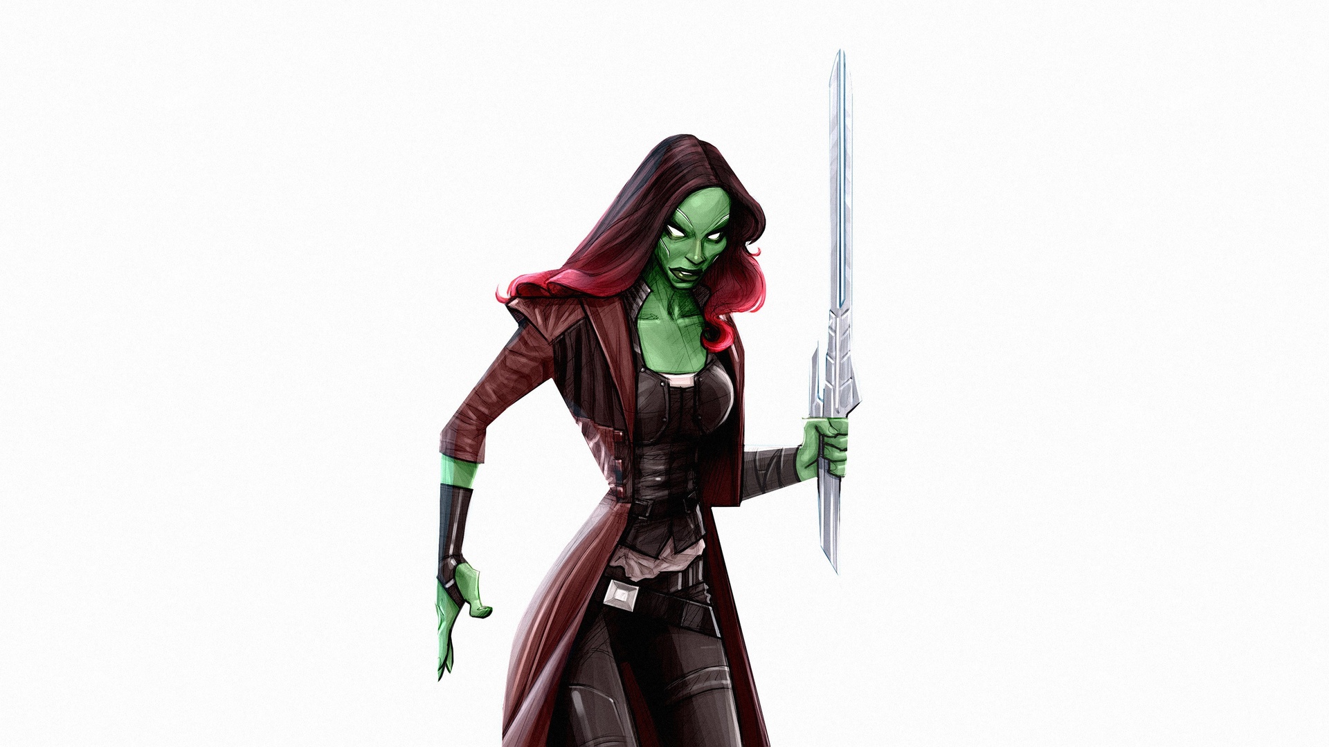 Gamora Digital Artwork Wallpaper