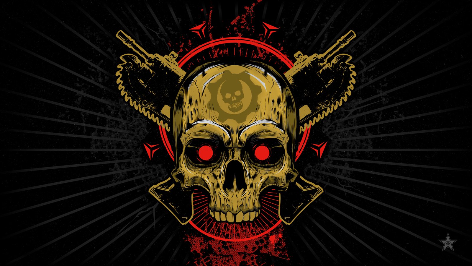 Gears Of War Skull Wallpaper