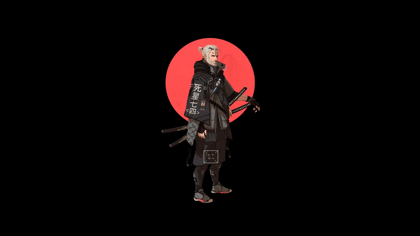 Geralt Of Rivia The Witcher 4k Minimalism Wallpaper