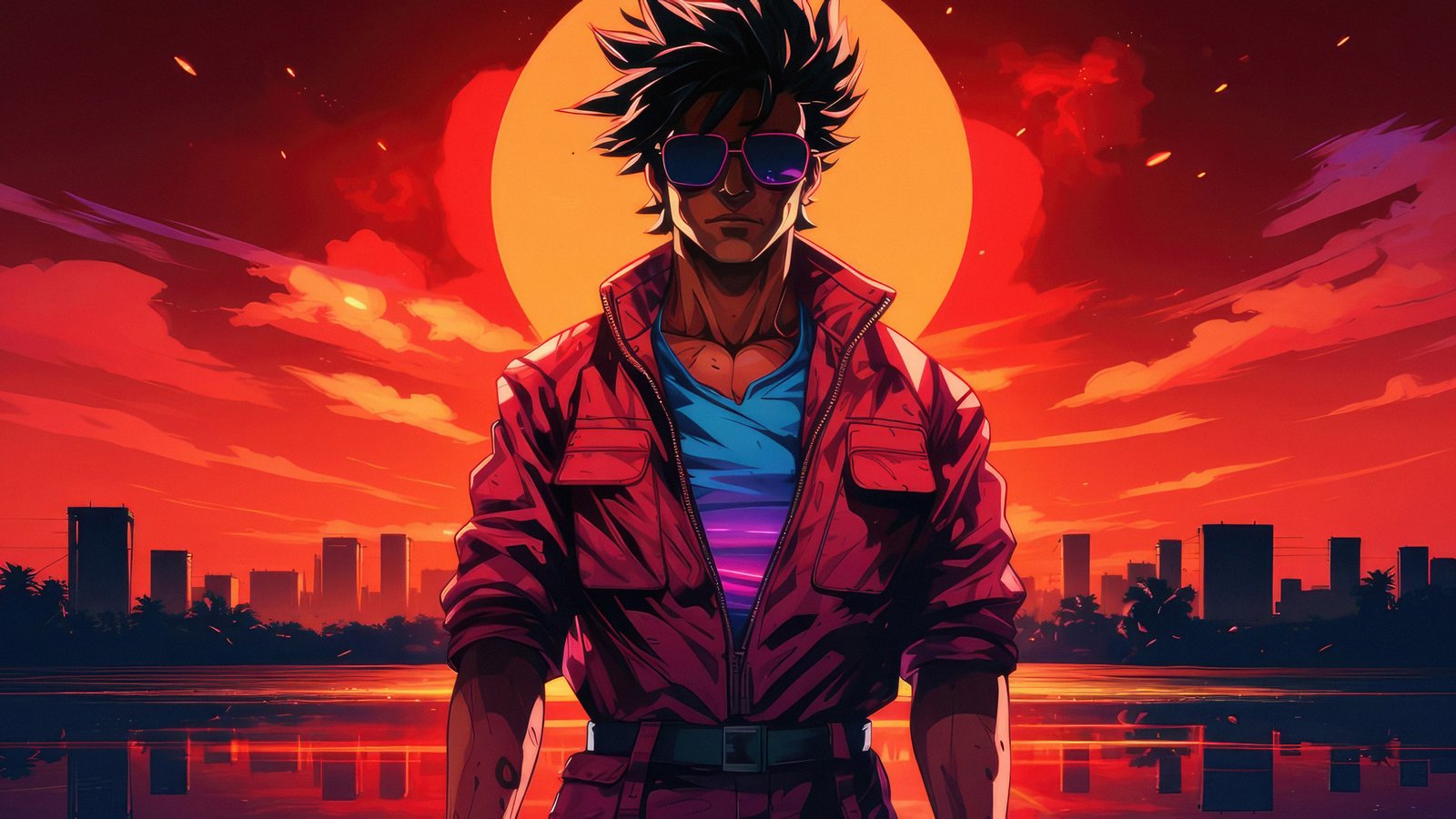 Goku Hotline Miami Wallpaper