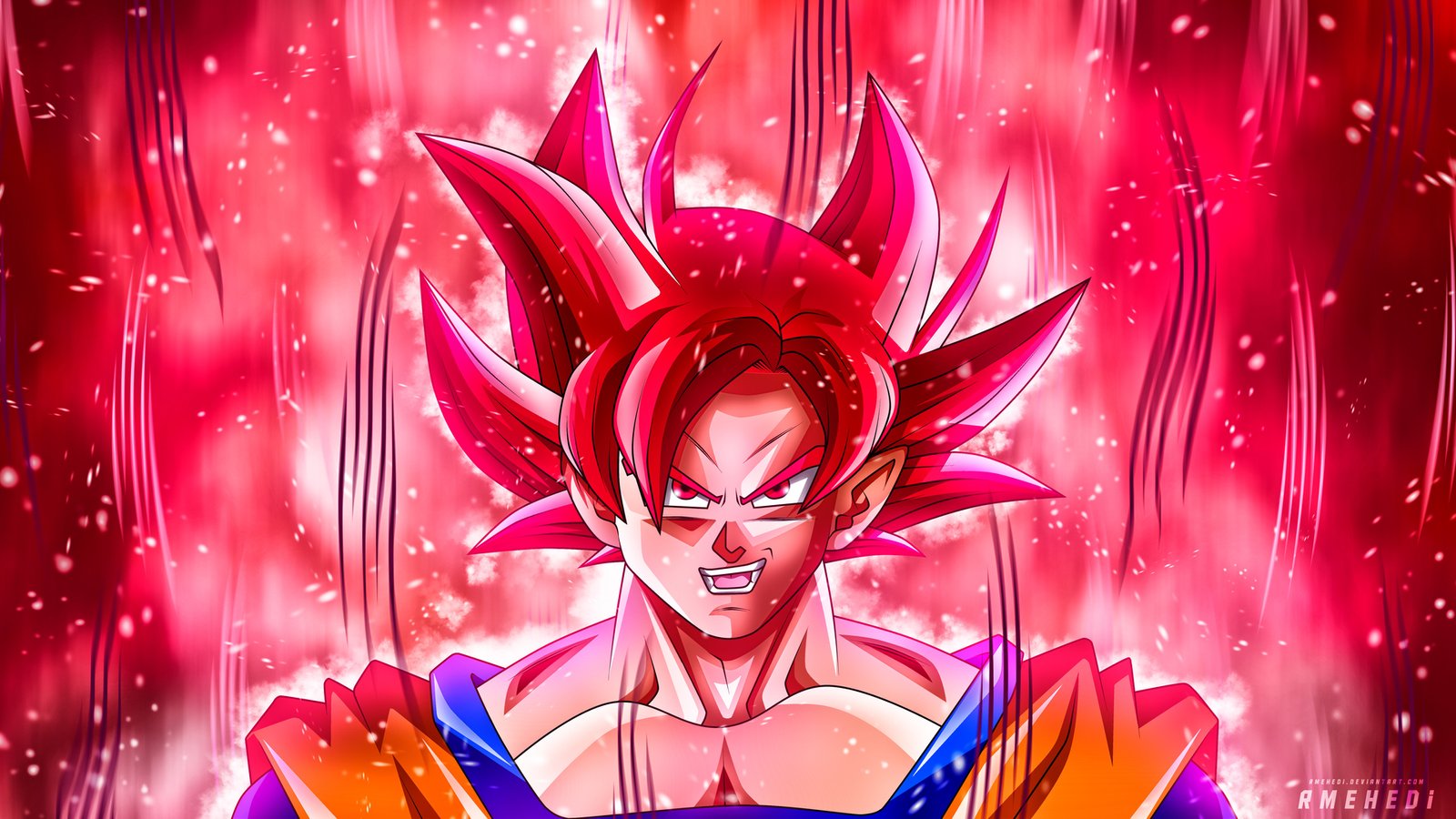 Goku Super Saiyan God 5k Wallpaper