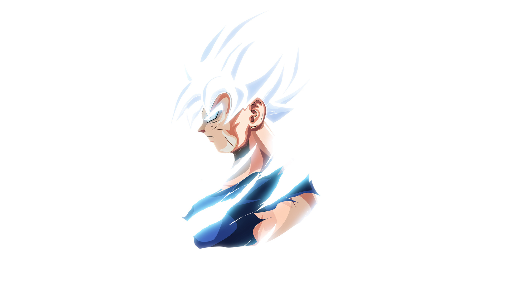 Goku Ultra Instinct Dragon Ball Minimal 4k Wallpaper