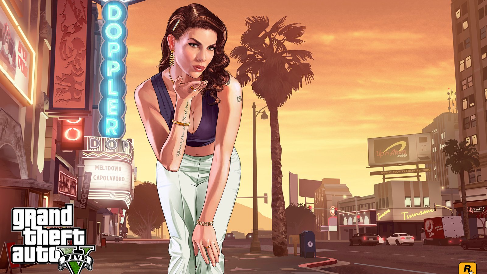 Gta 5 Loading Girl Wallpaper