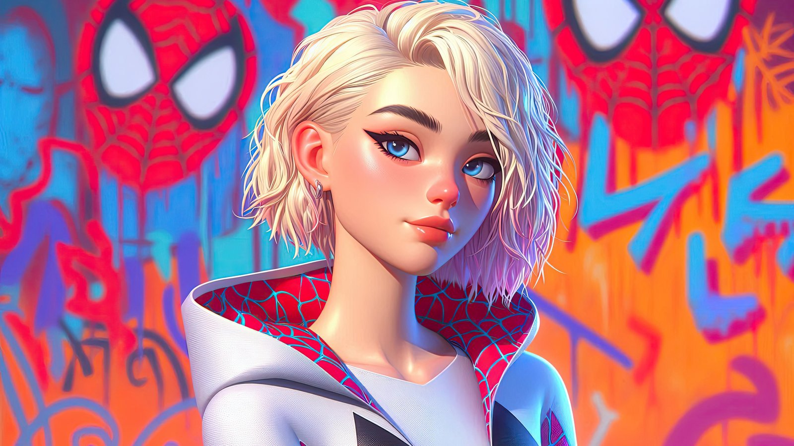 Gwen Stacy Graceful Power Wallpaper