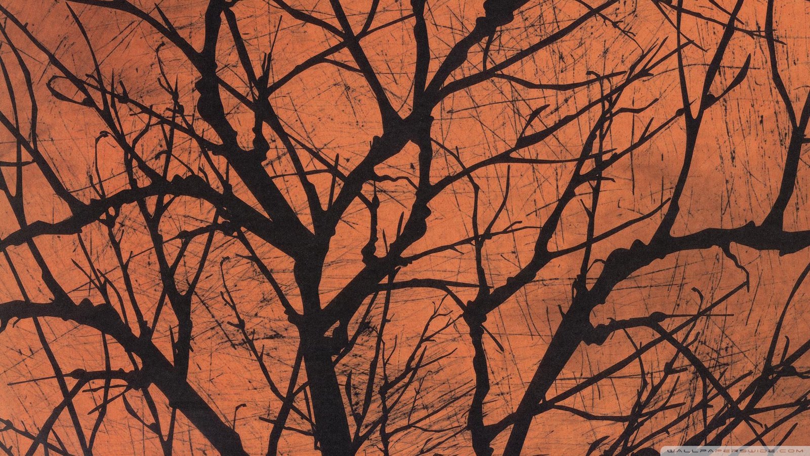 Halloween Creepy Tree Wallpaper