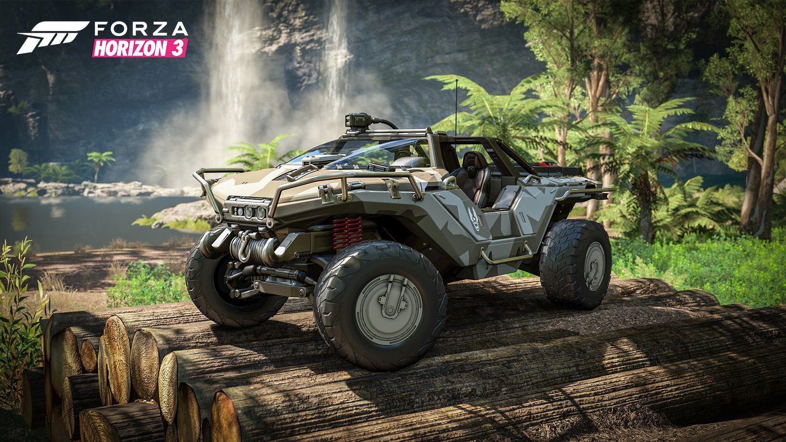 Halos Warthog in Forza Horizon 3 Wallpaper