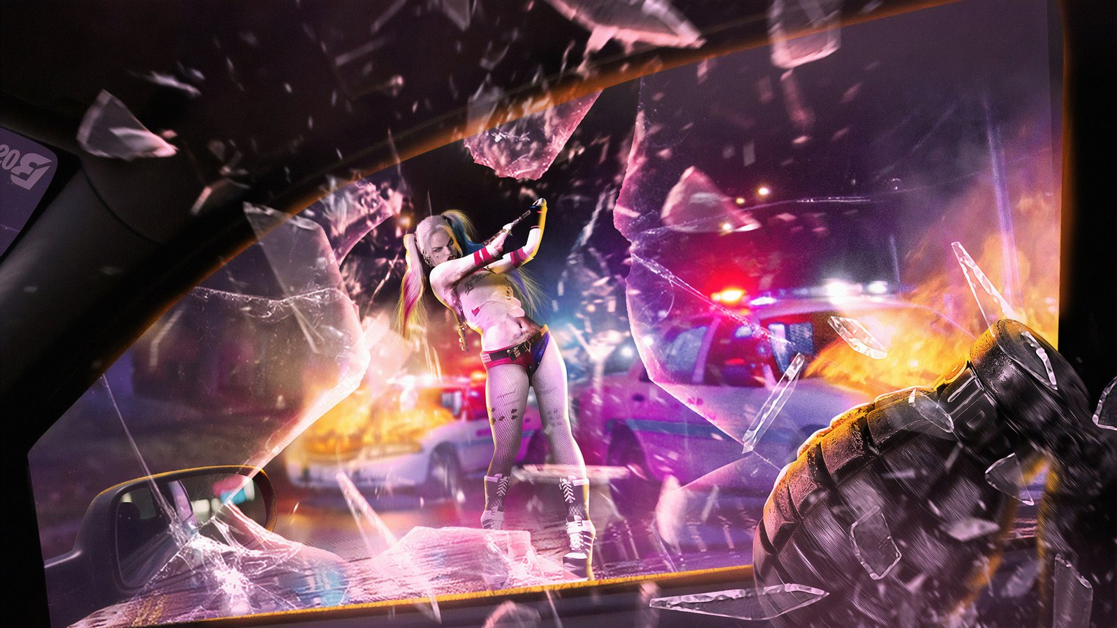 Harley Quinn Breaking Wallpaper