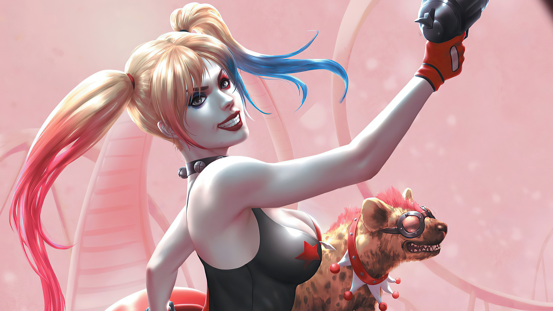 Harley Quinn Hyenas Wallpaper