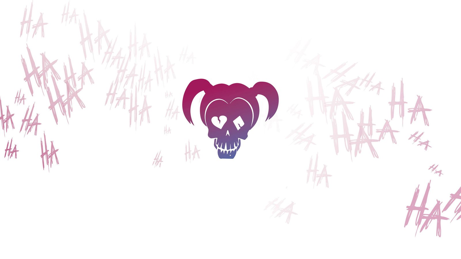 Harley Quinn Logo Minimalism Wallpaper