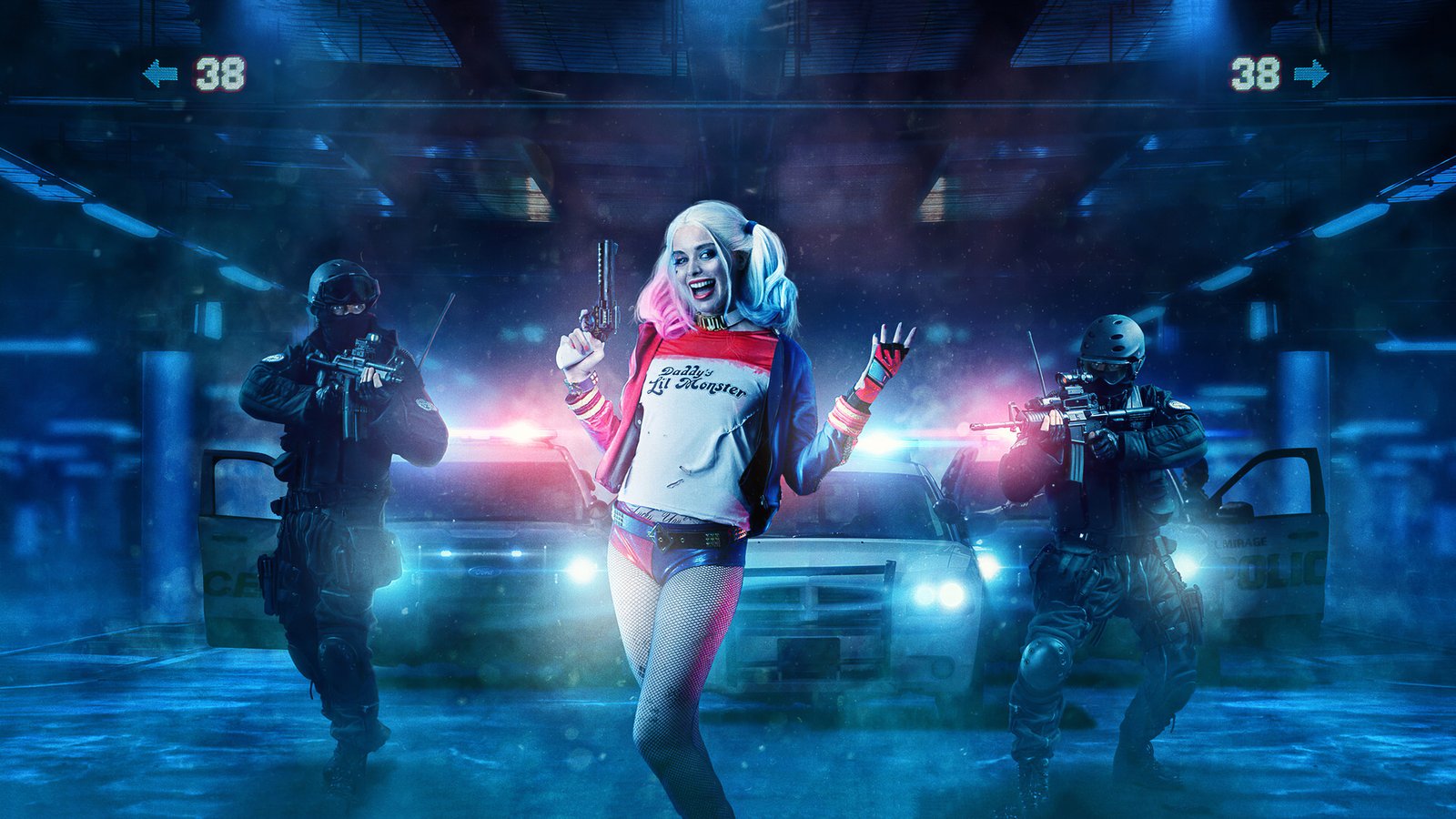 Harley Quinn Under Arrest Wallpaper