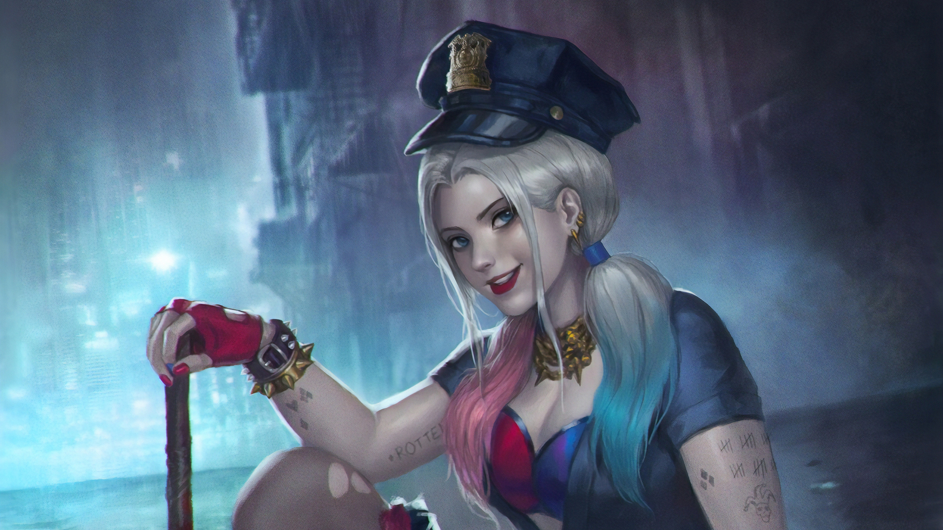 HarleyQuinn 4k Art Wallpaper