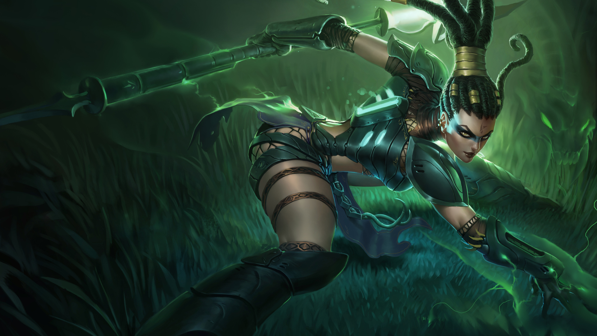 Headhunter Nidalee League Of Legends 8k Wallpaper