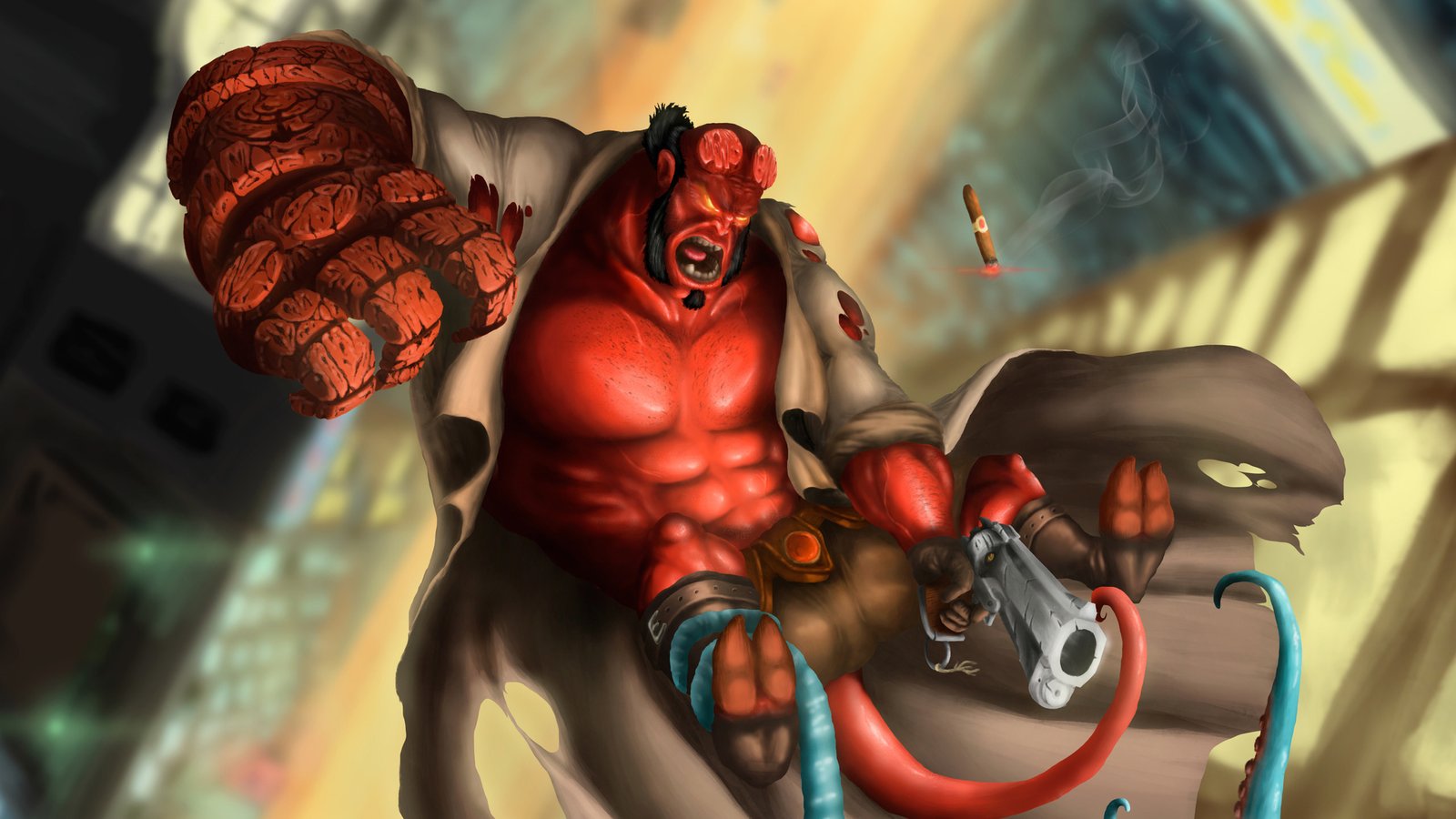 Hellboy New Artwork Wallpaper