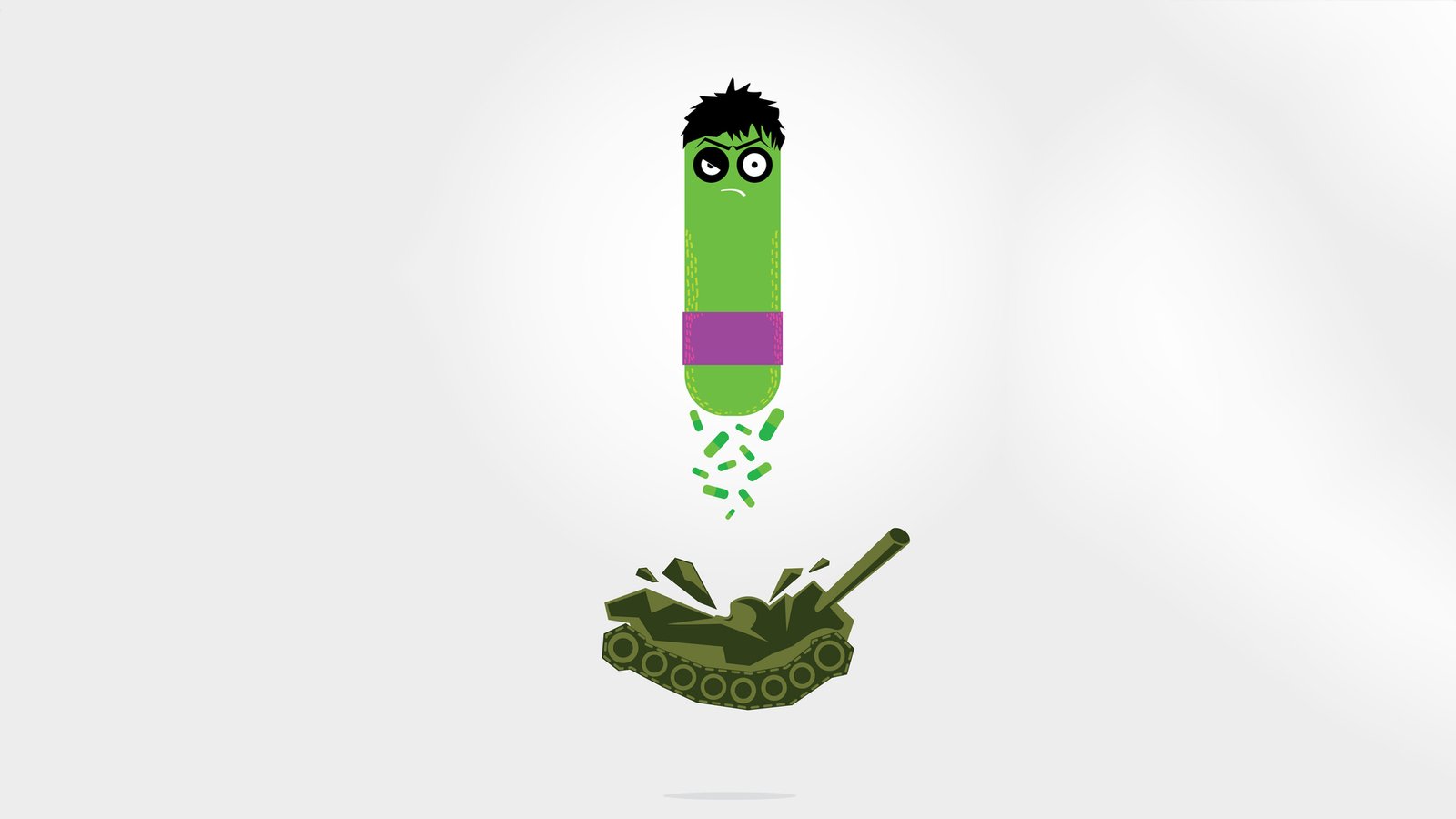 Hulk As Capsule Minimal Wallpaper