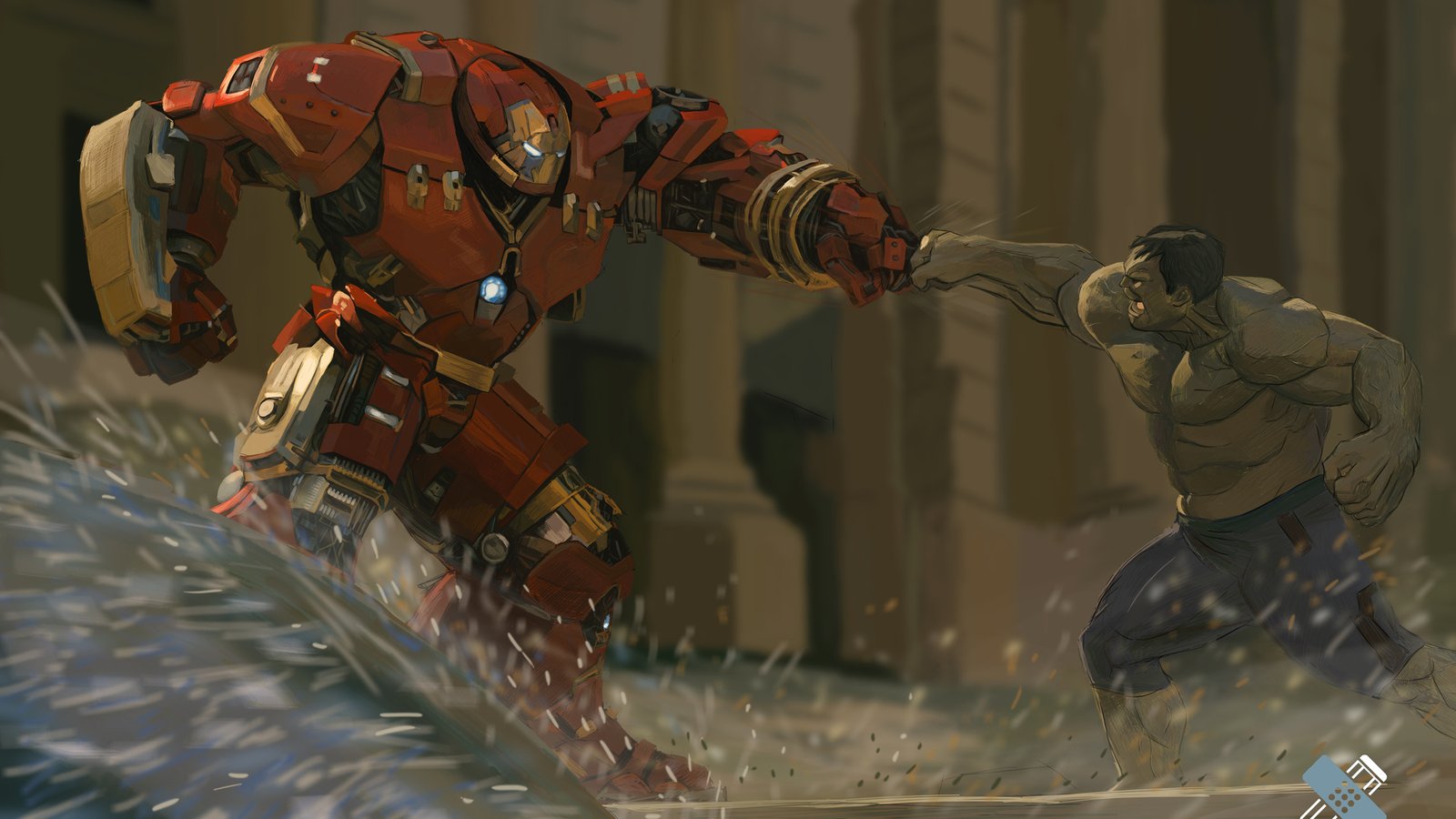 Hulkbuster Vs Hulk 5k Wallpaper