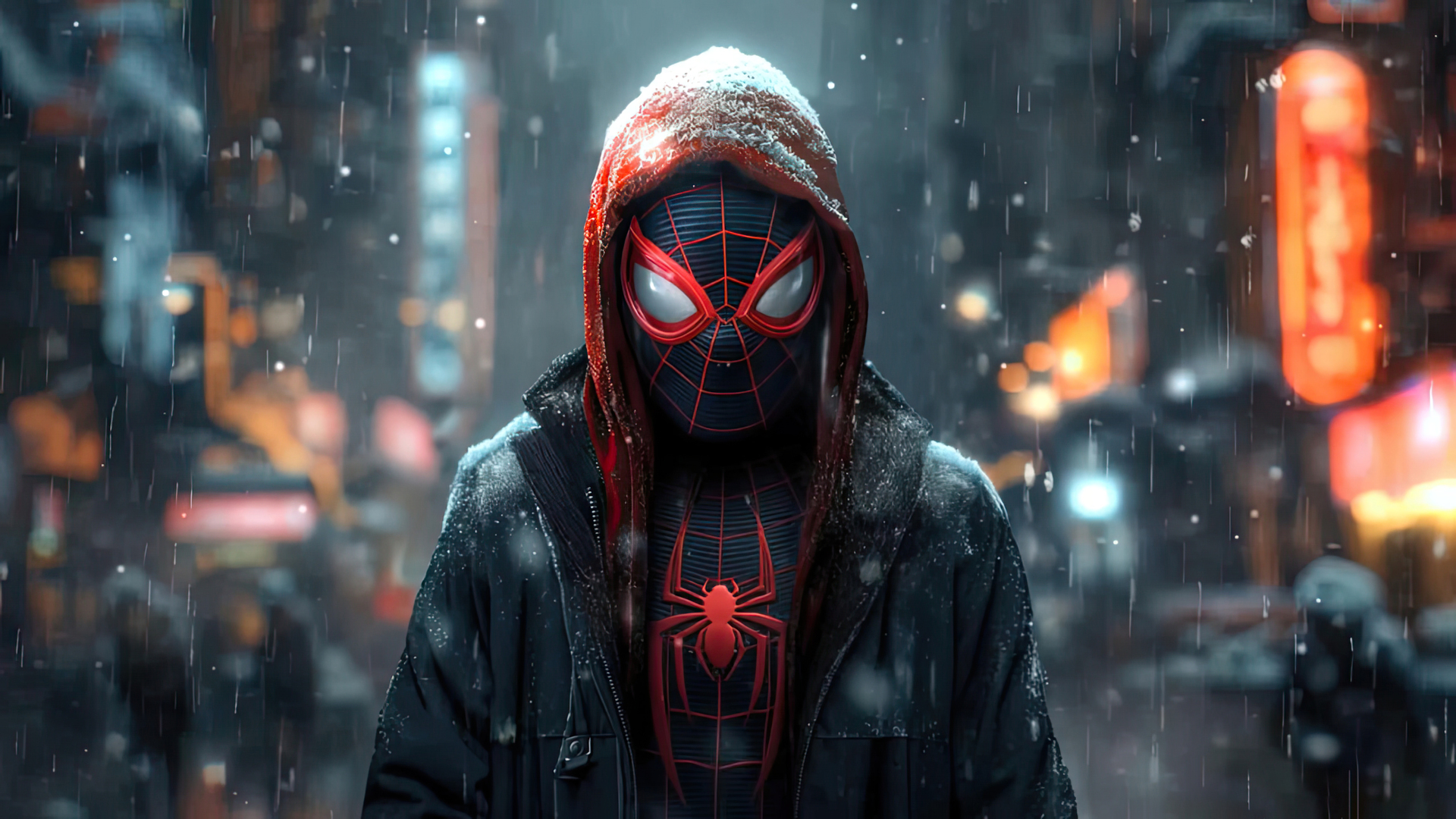 Iconic Miles Morales Art Wallpaper