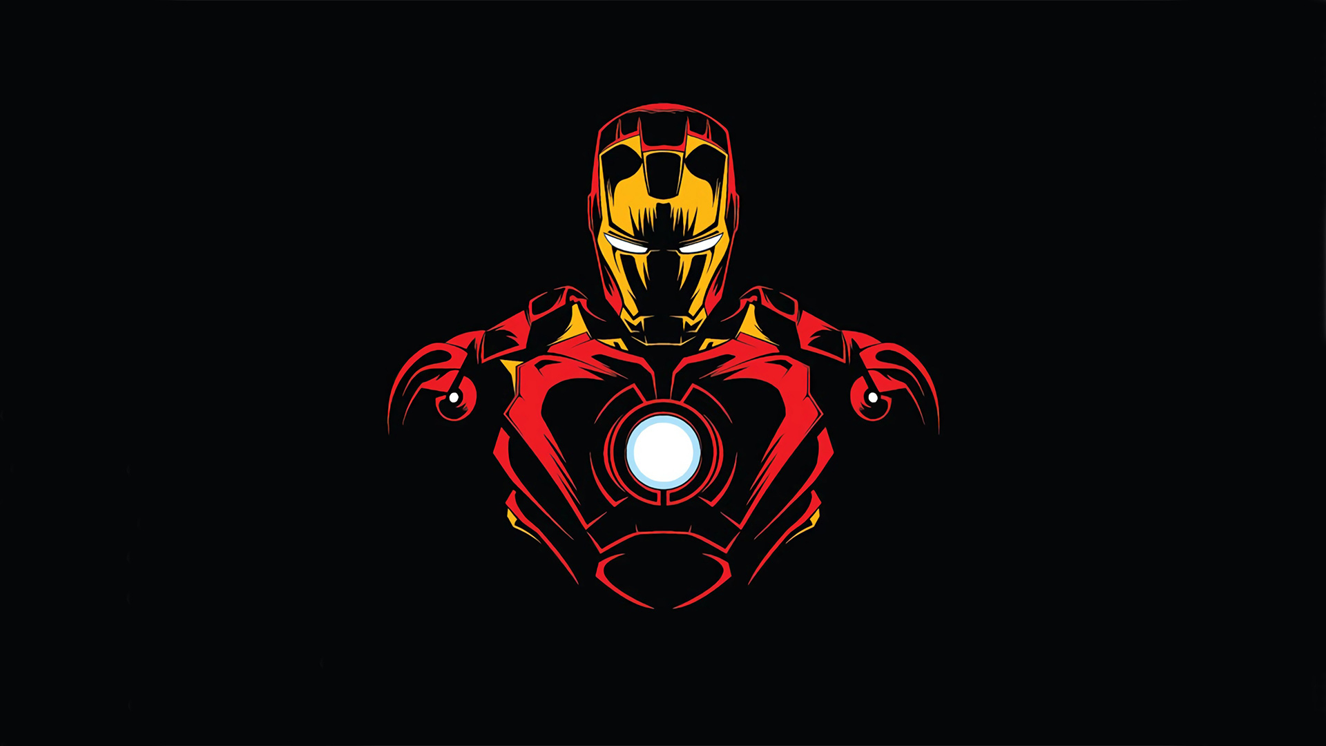 Iron Man Minimal Design Wallpaper