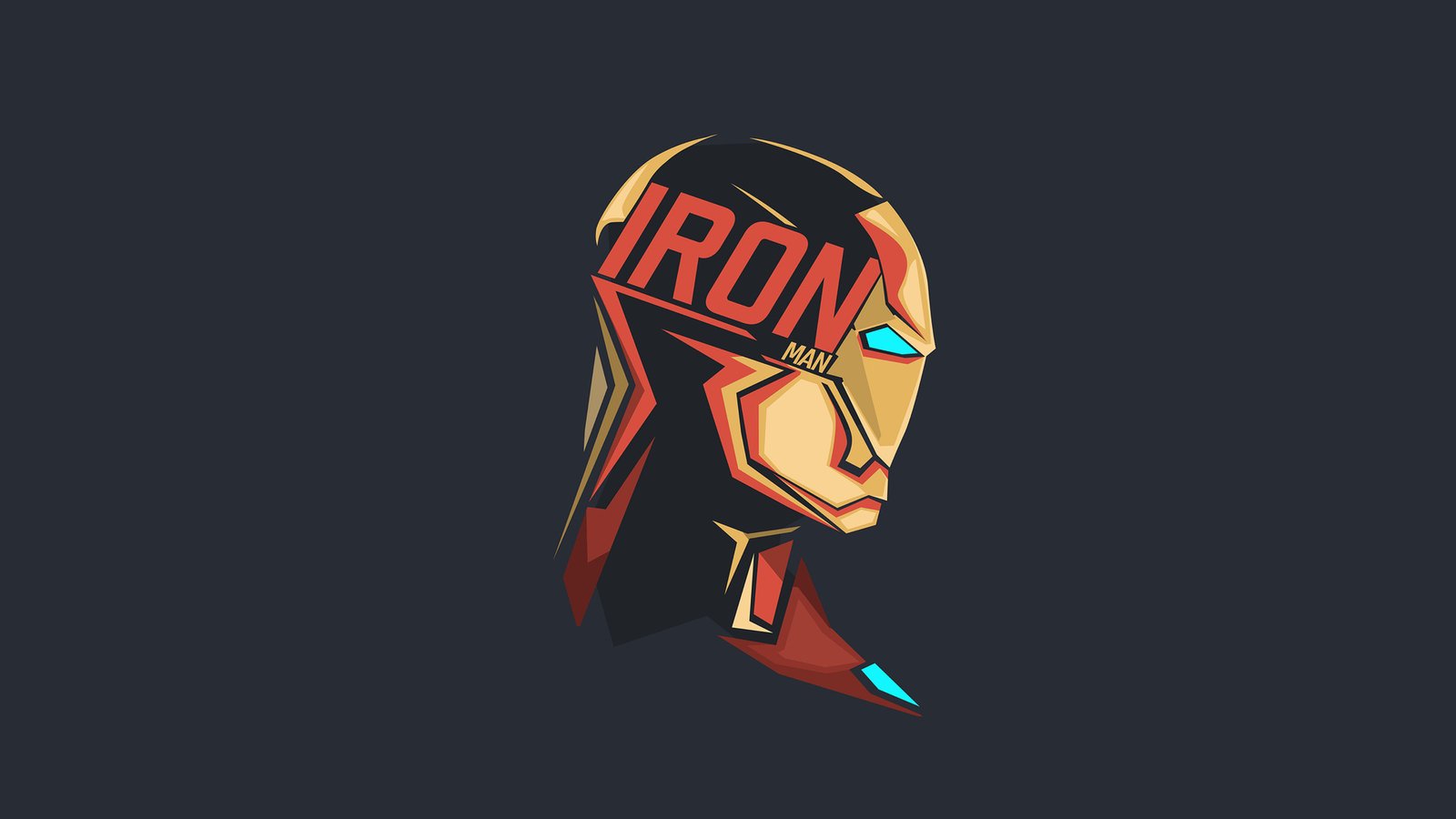 Iron Man Pop Head Minimalism 8k Wallpaper