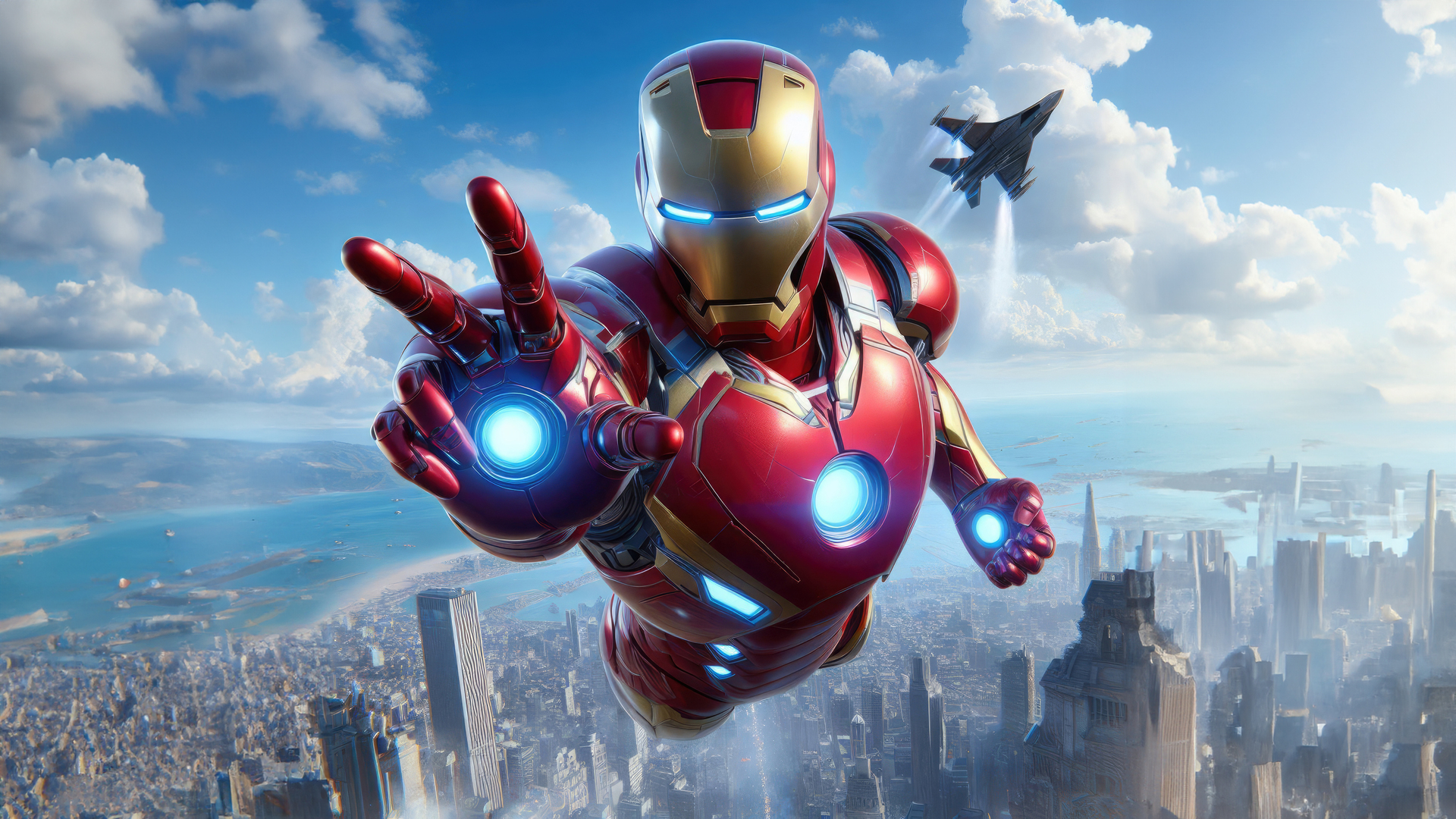 Iron Man Sky High Adventure Wallpaper