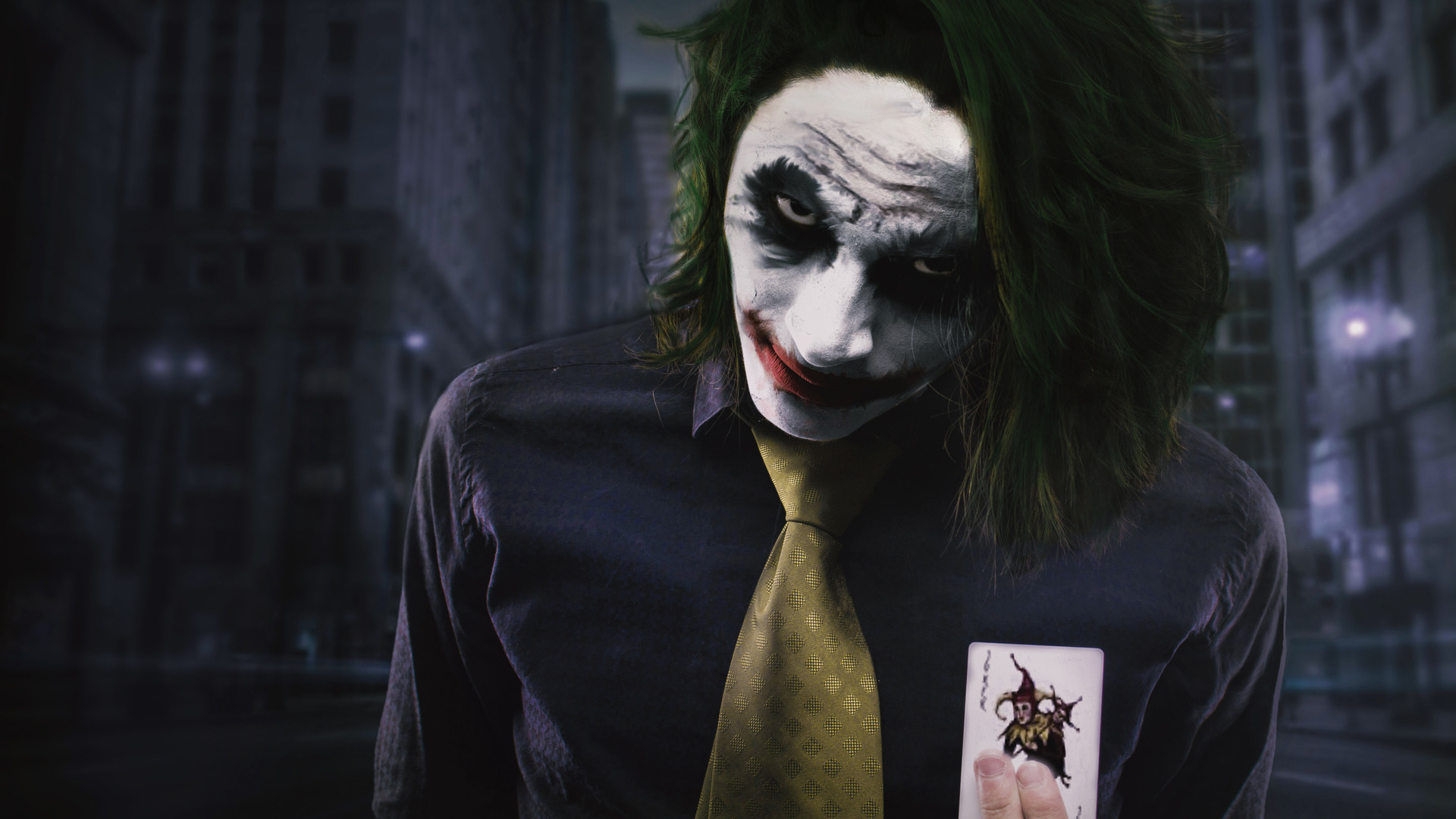 Joker Cosplay 5k Wallpaper