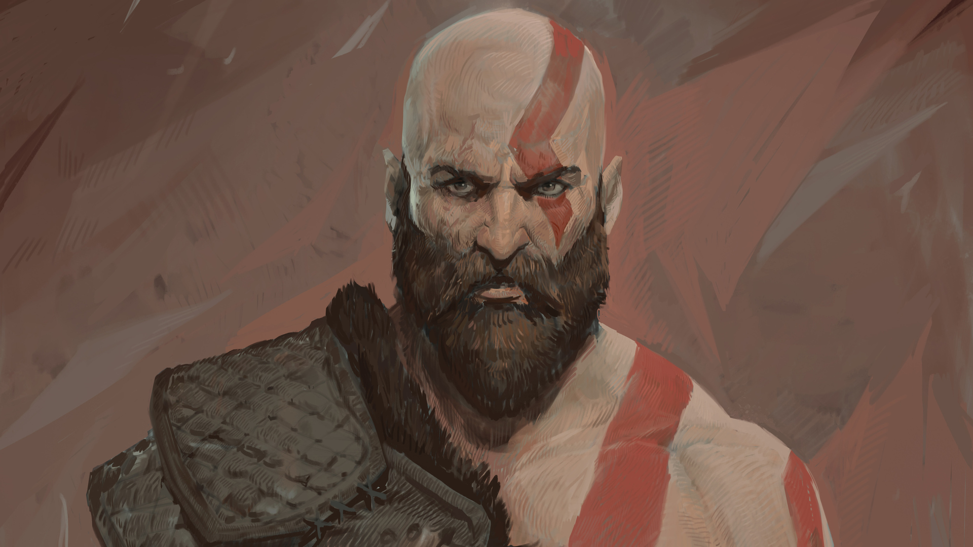 Kratos 5k Artwork Wallpaper