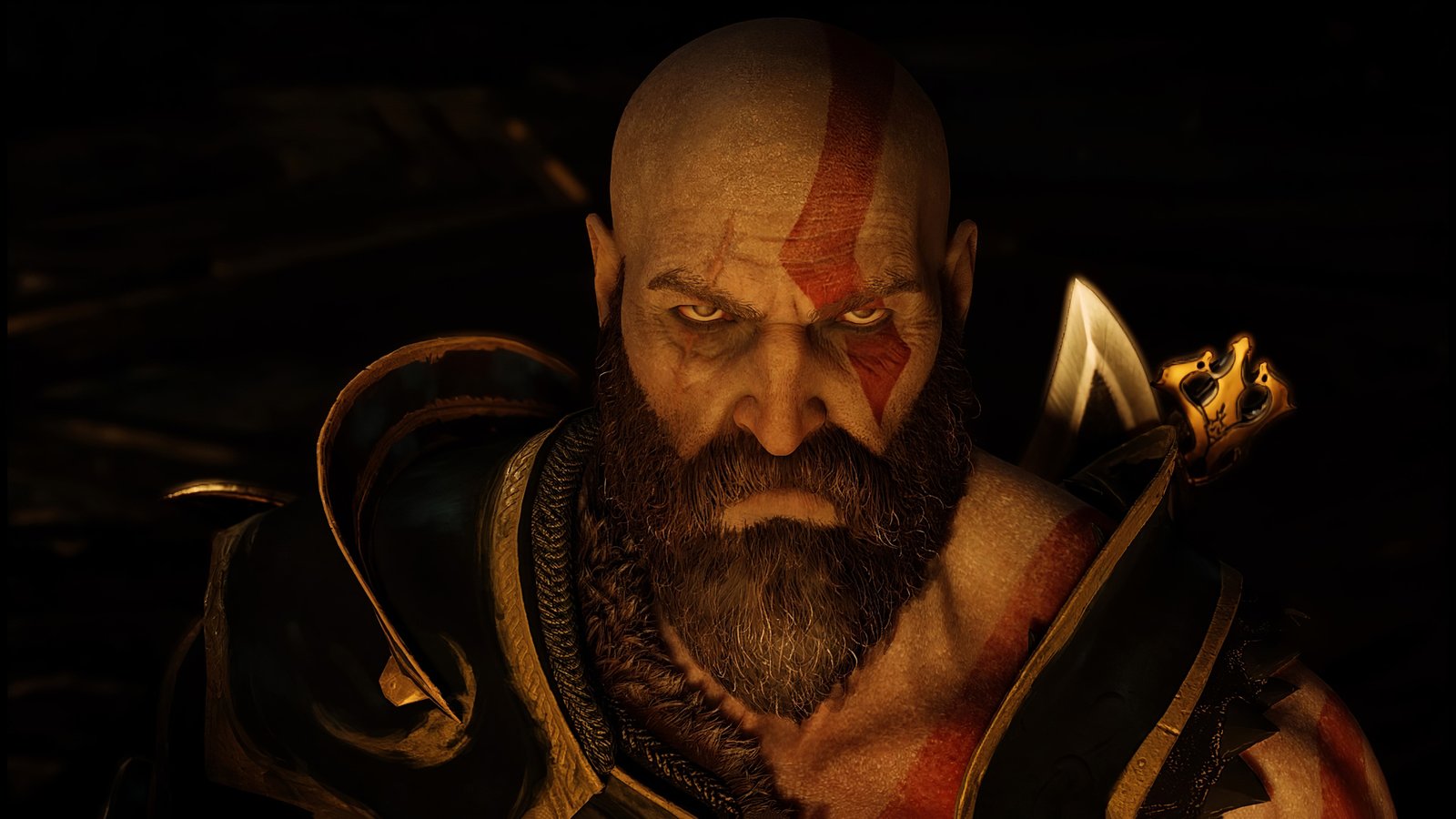 Kratos Angry Eyes God Of War 4 Wallpaper