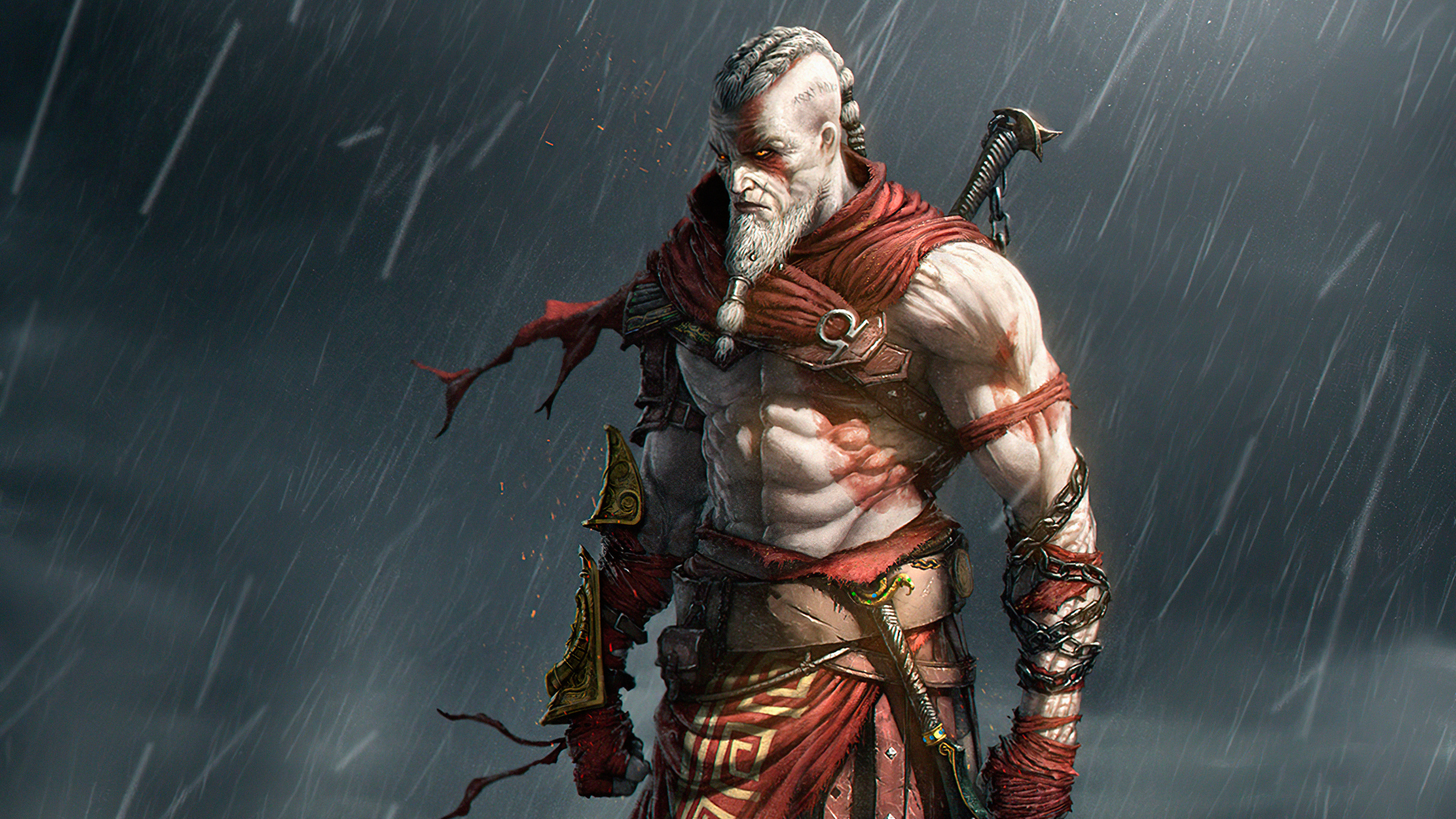 Kratos Fanart 4k Wallpaper