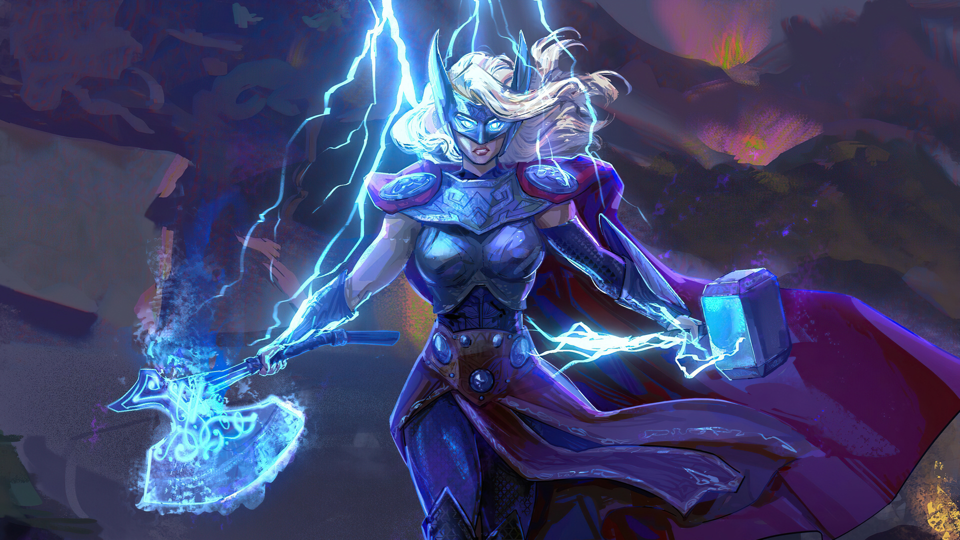 Lady Thor 2020 4k Wallpaper