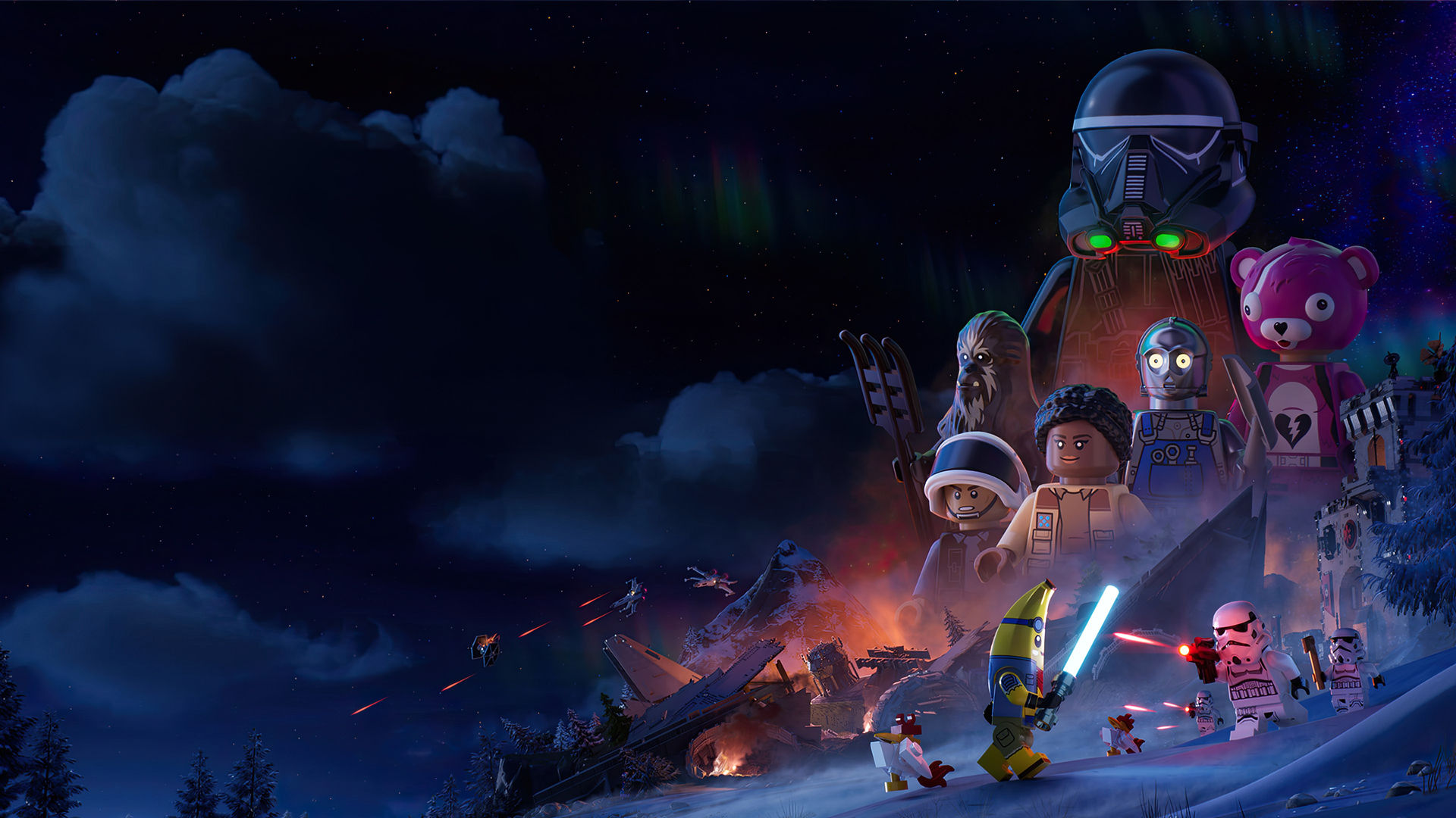 Lego Fortnite X Star Wars Wallpaper