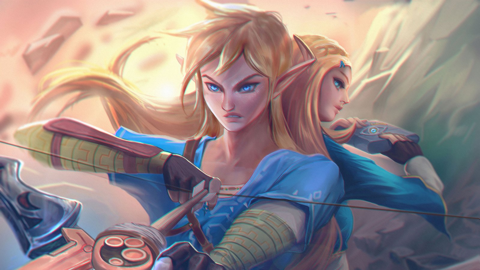 Link And Zelda Princess Wallpaper