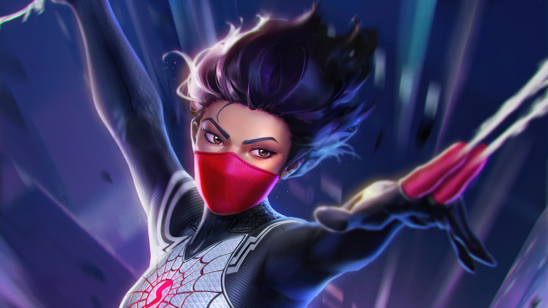 Marvel Silk In Contest Of Champions Wallpaper