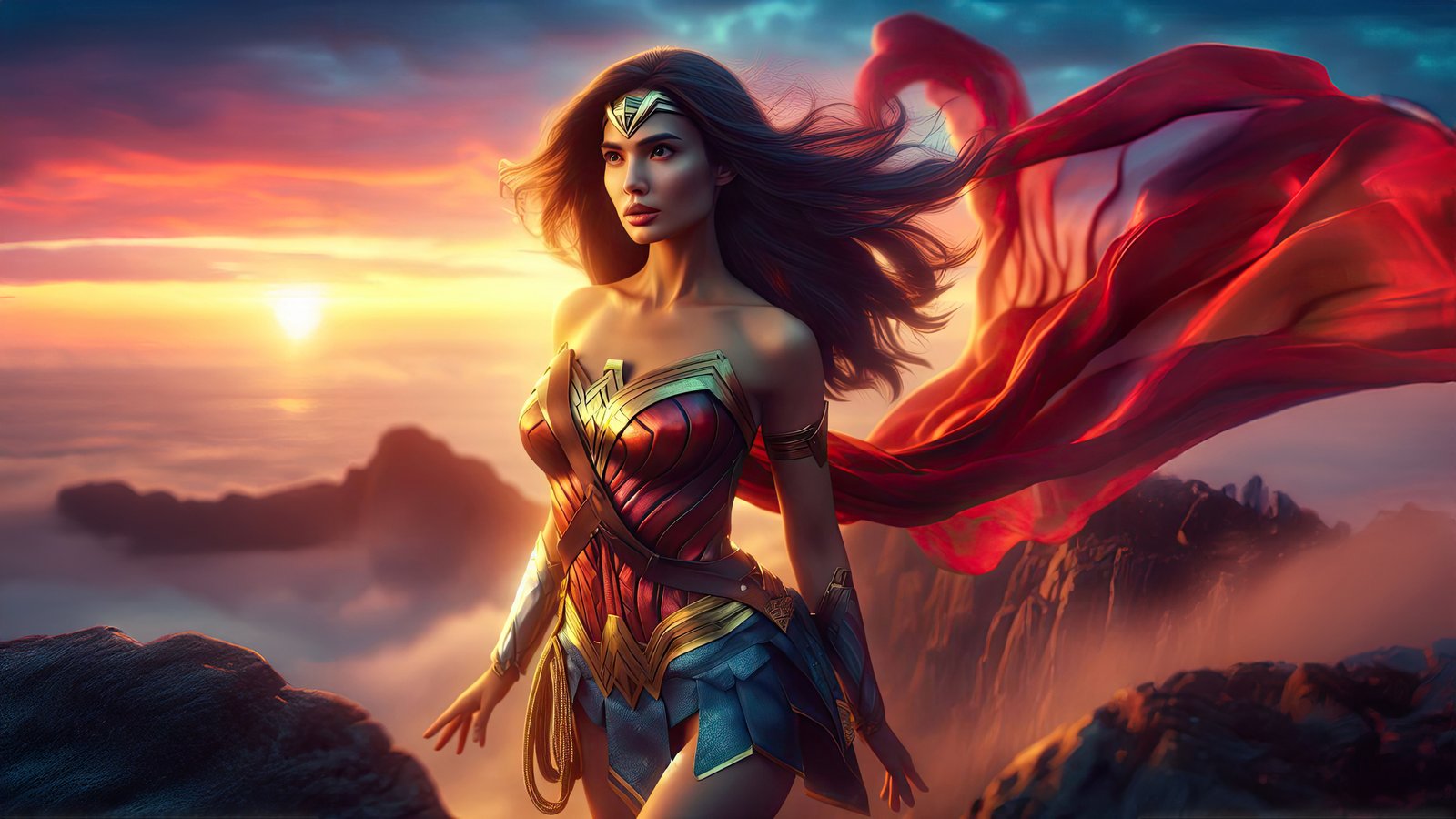 Marvelous Moments With Wonder Woman Wallpaper