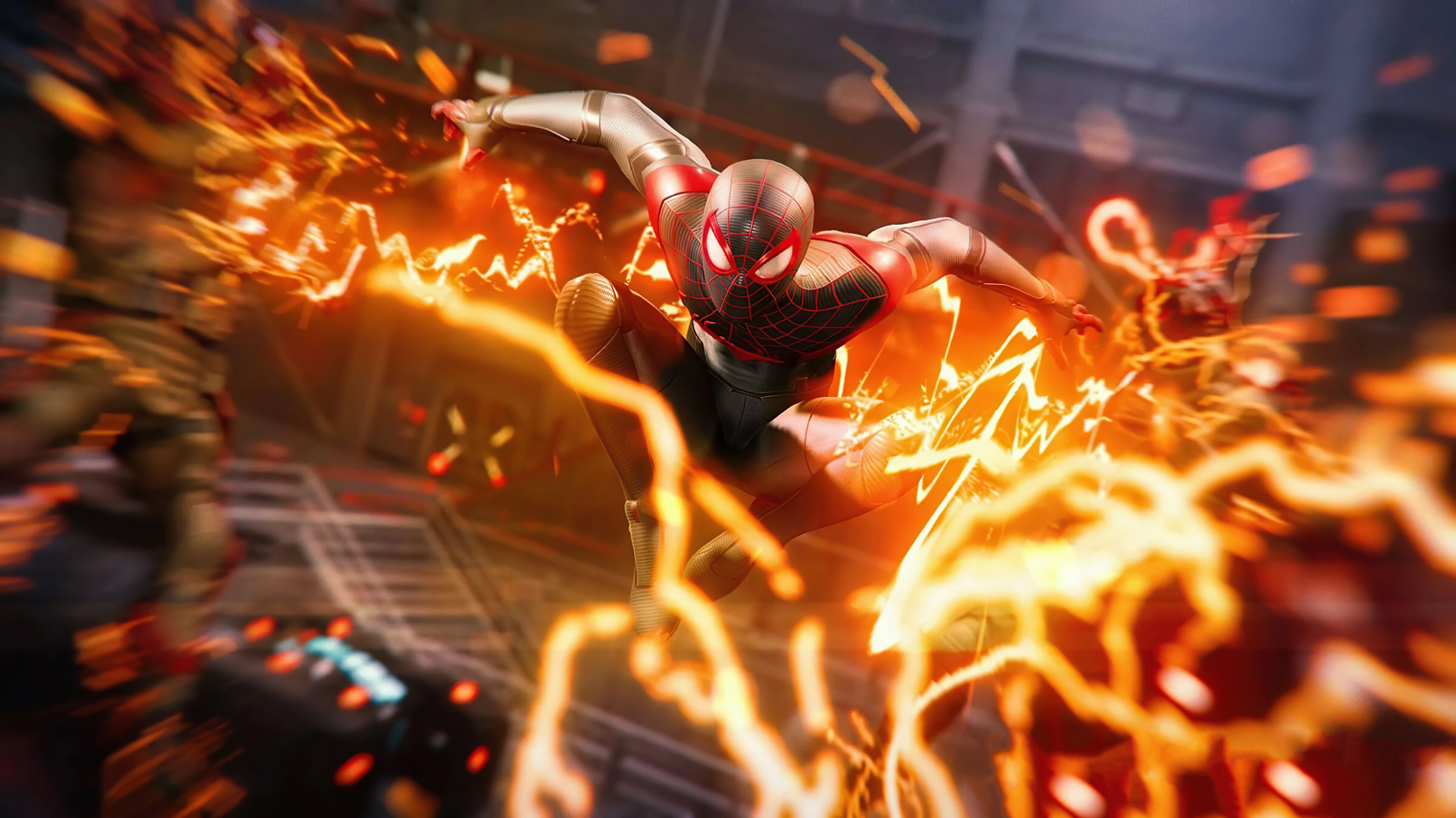 Marvels Spiderman Miles Morales Powers Wallpaper