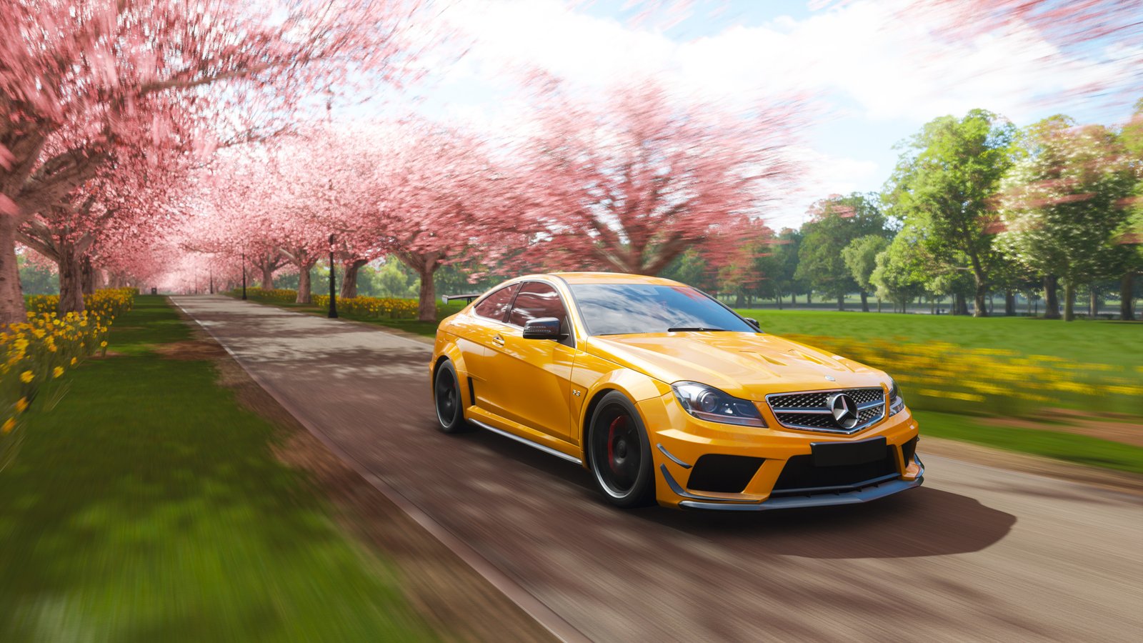 Mercedes Benz C63 AMG Coupe Forza Horizon 4 4k Wallpaper