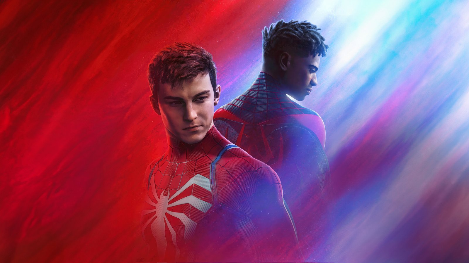 Miles And Peter In Marvels Spider Man 2 Game Wallpaper