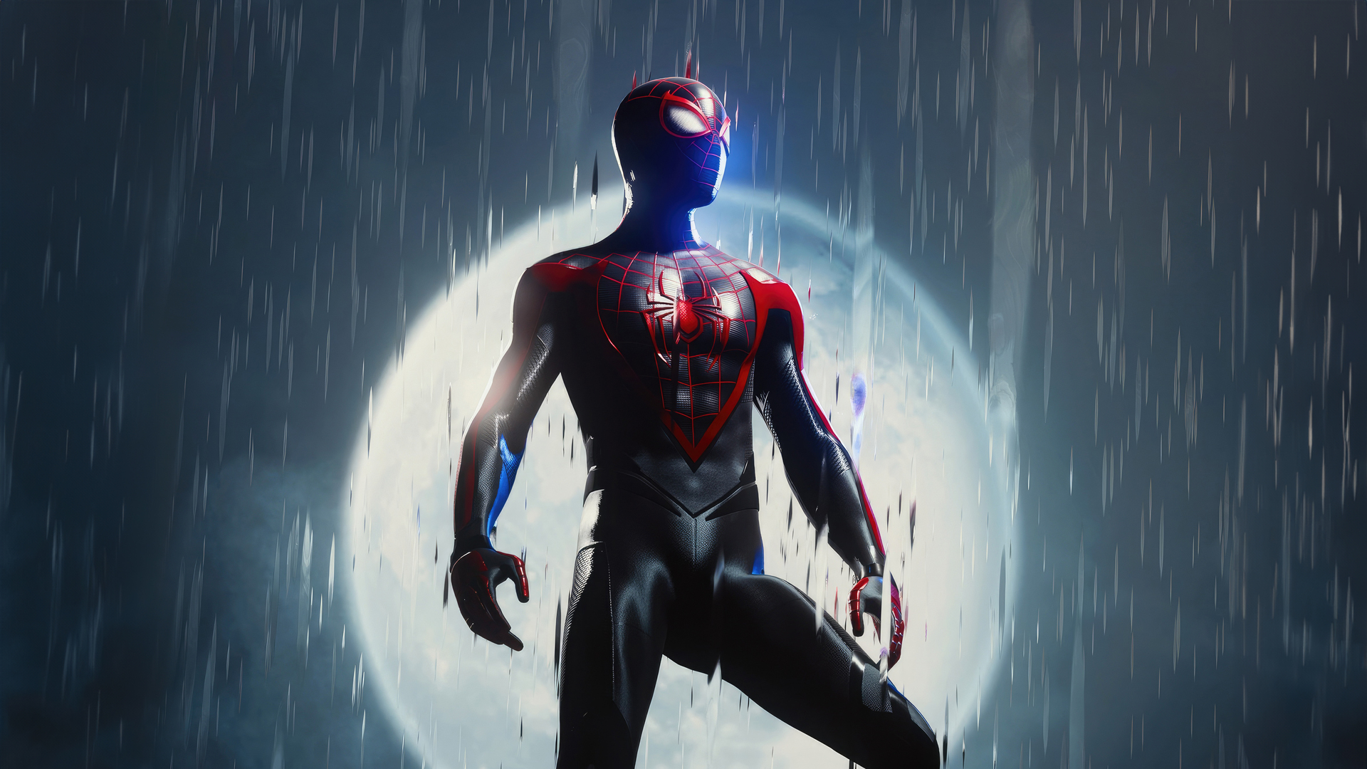 Miles Morales Heroic Young Avenger Wallpaper