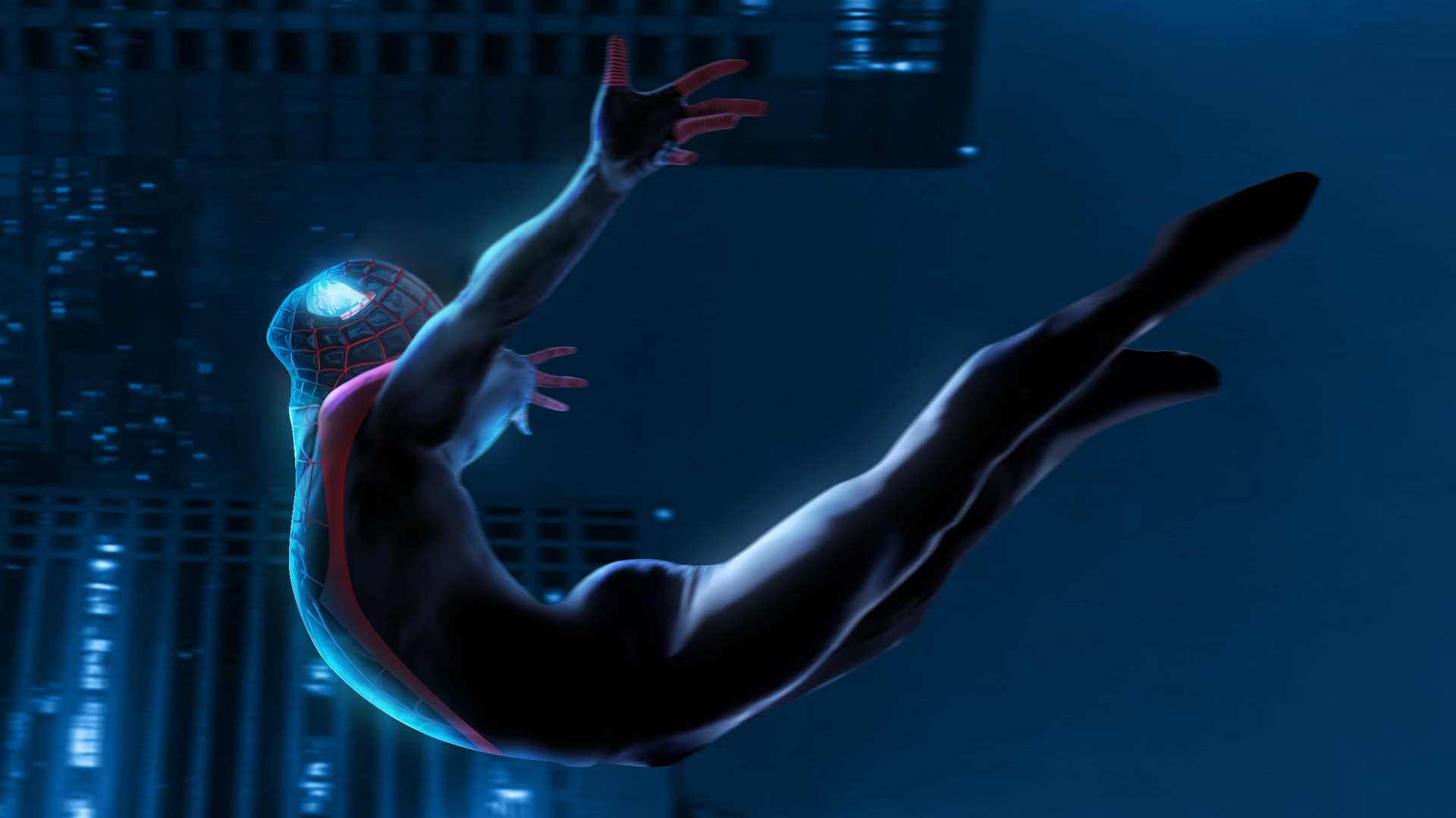 Miles Morales In Air Wallpaper