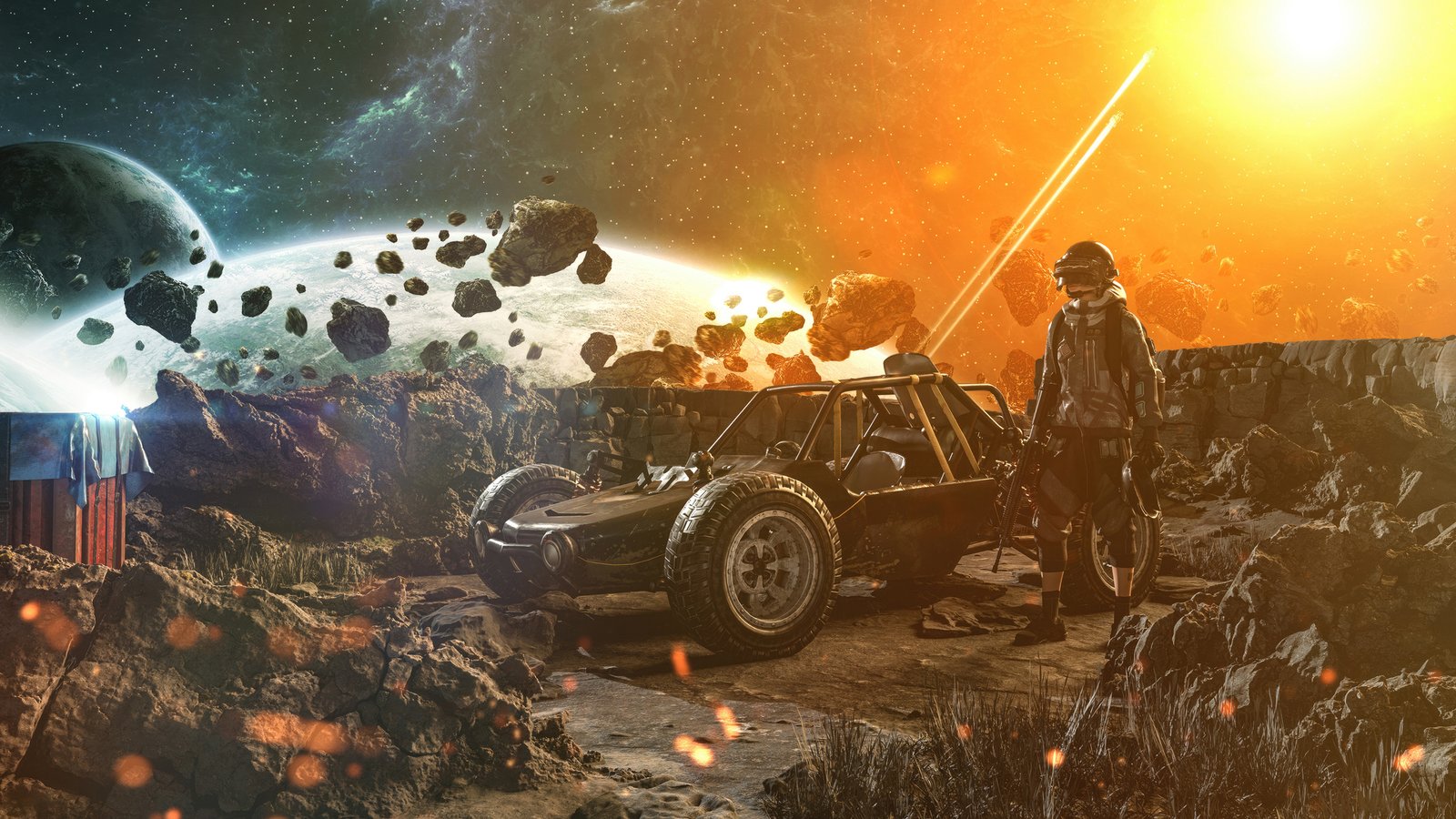 Moon Buggy Pubg 5k Wallpaper