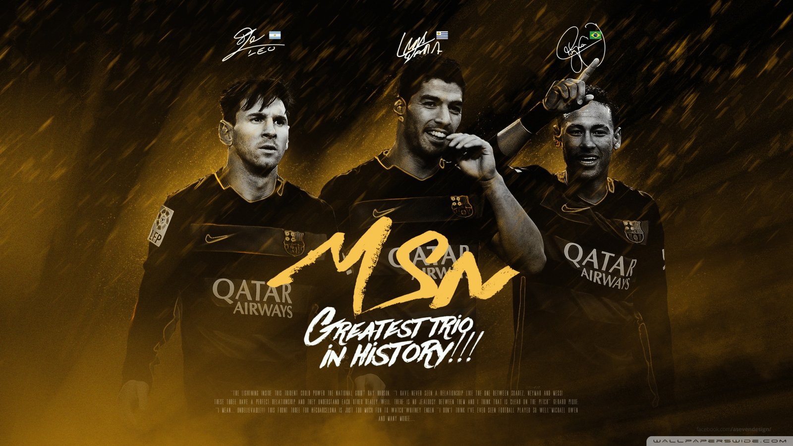 MSN messi suarez neymar Wallpaper