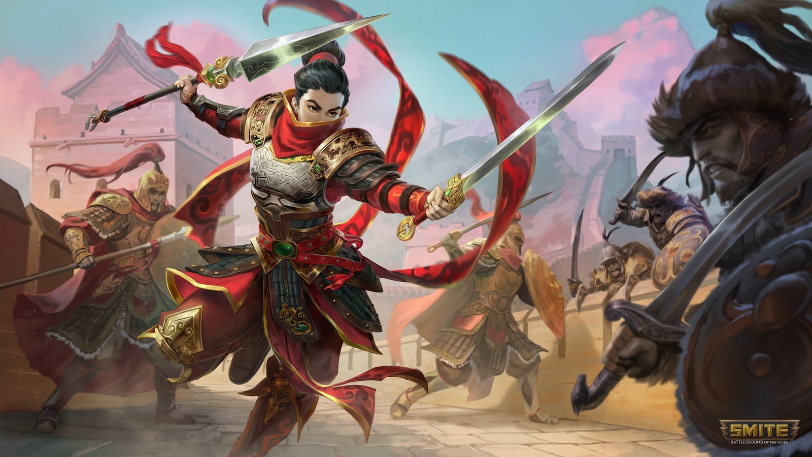 Mulan Smite 4k Wallpaper