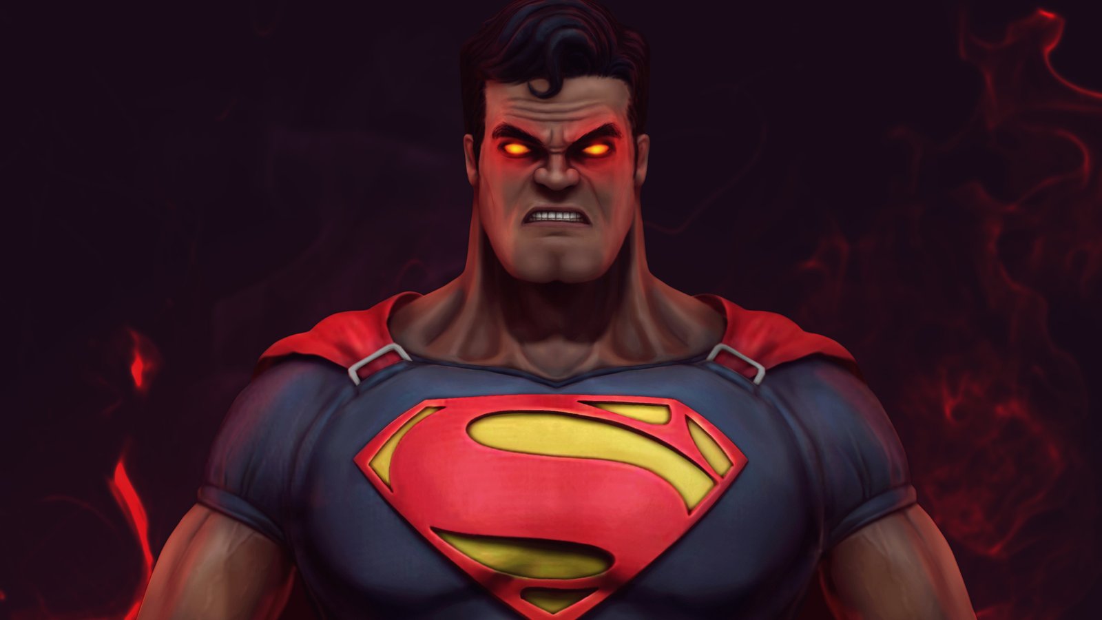 Muscular Superman Wallpaper