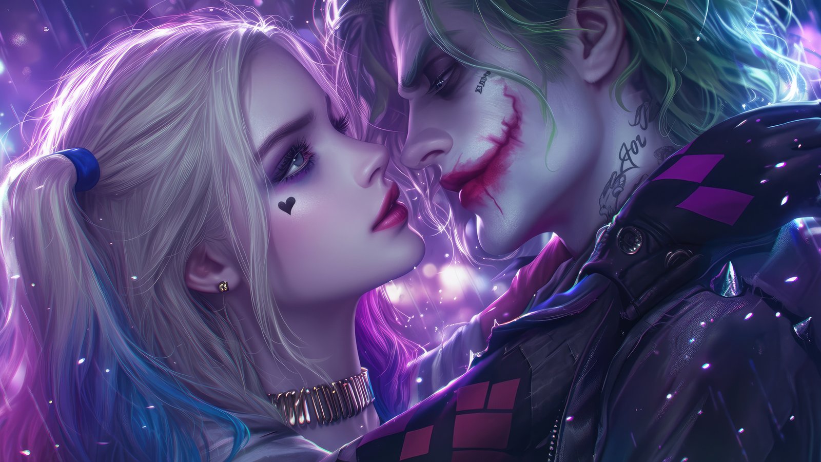 Mystical Love Of Joker Harley Quinn Wallpaper