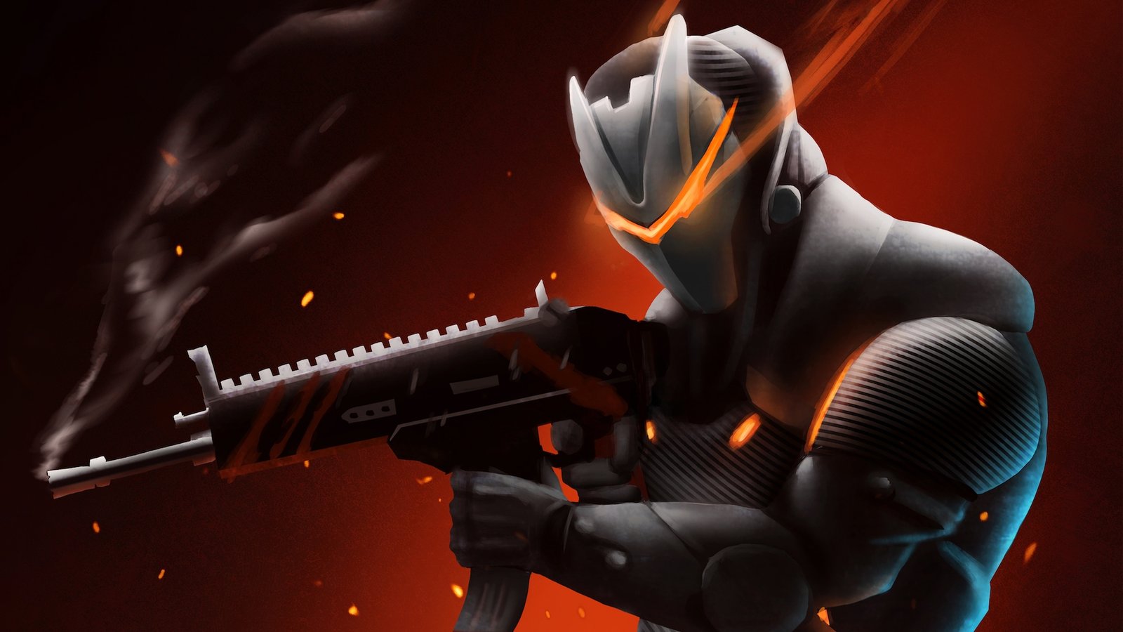 Omega With Rifle Fortnite Battle Royale Wallpaper